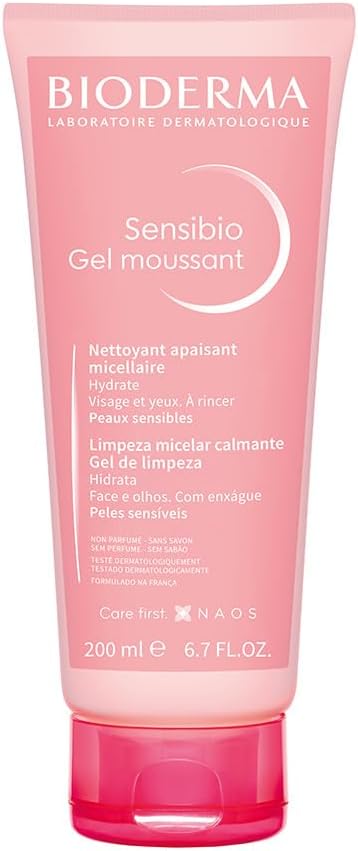 BIODERMA Gel de Limpeza Micelar Calmante e Hidratante Sensibio Gel Moussant 210 ml