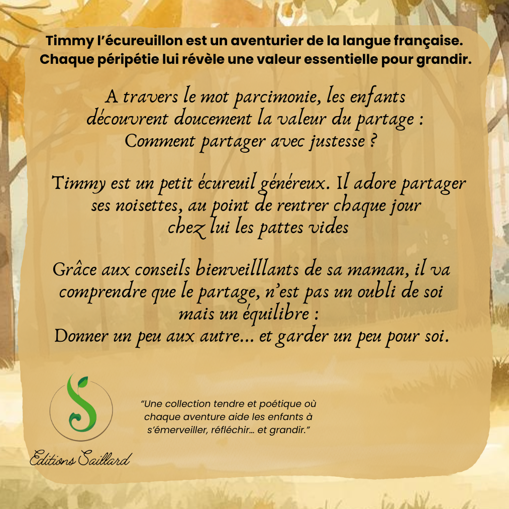 Les apprentissages de Timmy