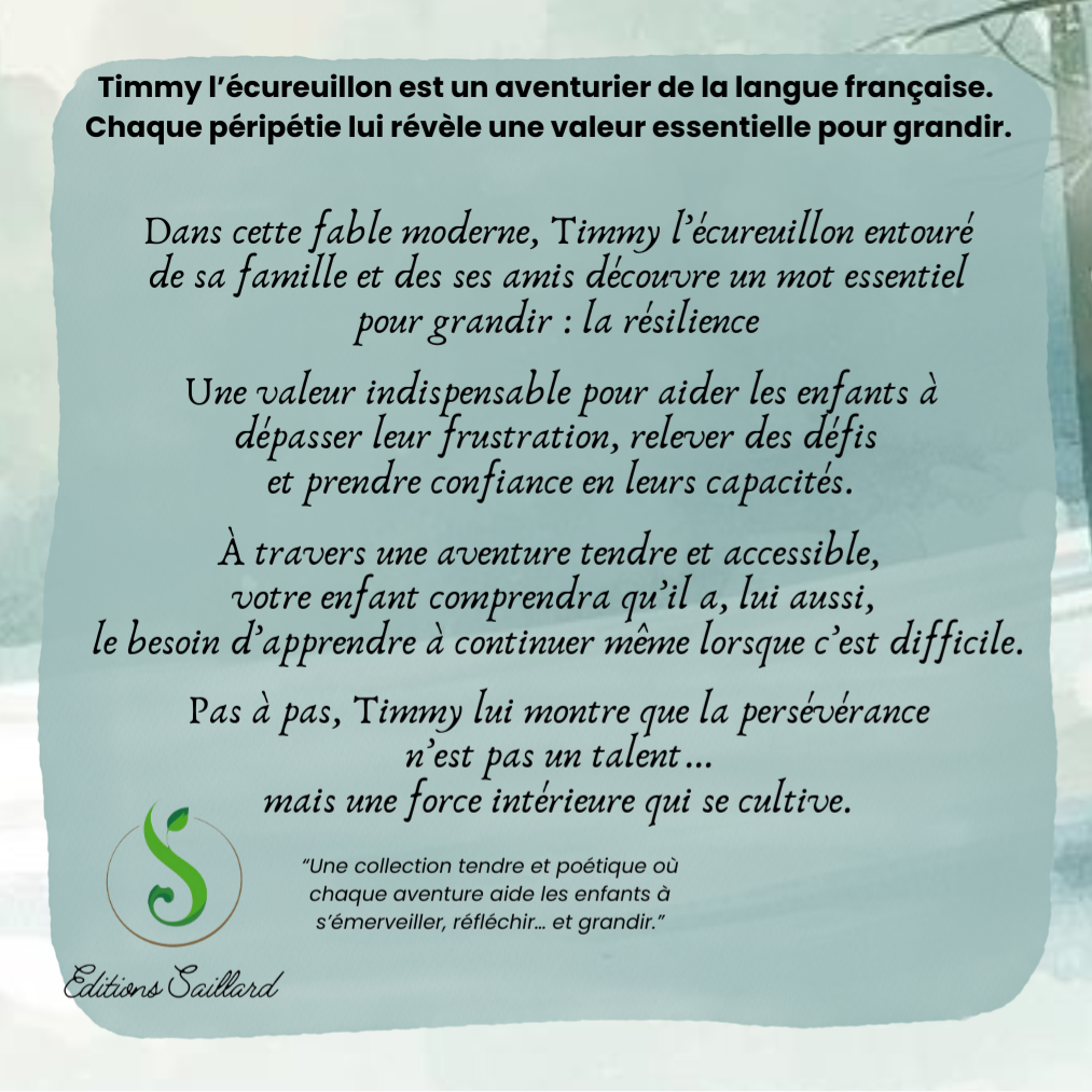 Les apprentissages de Timmy