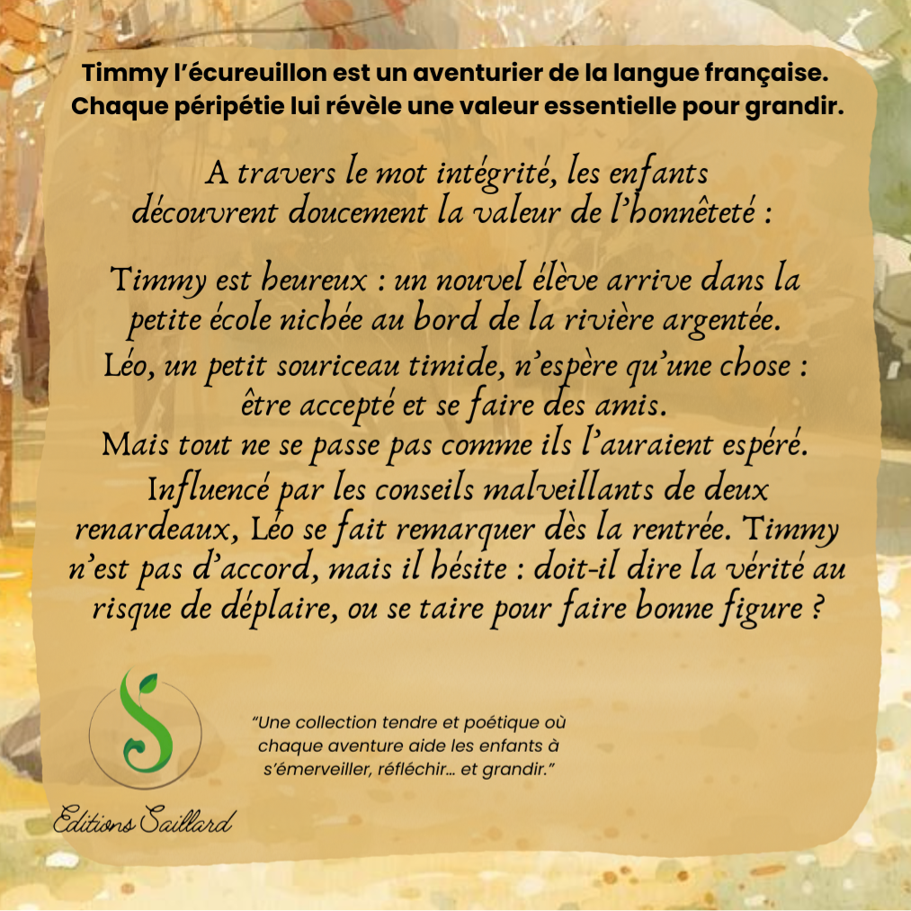 Les apprentissages de Timmy