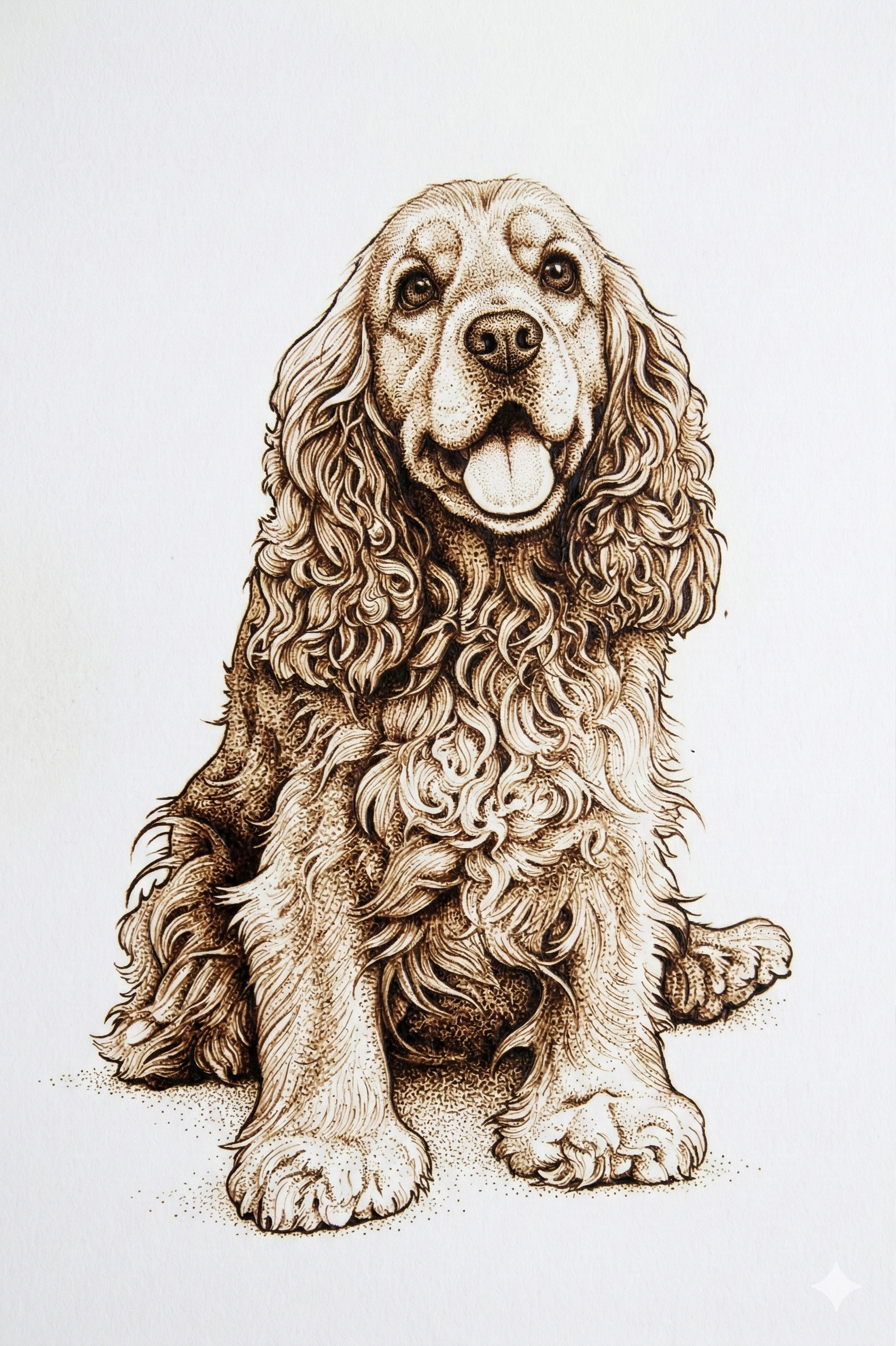 Custom Pet Portrait on Wood