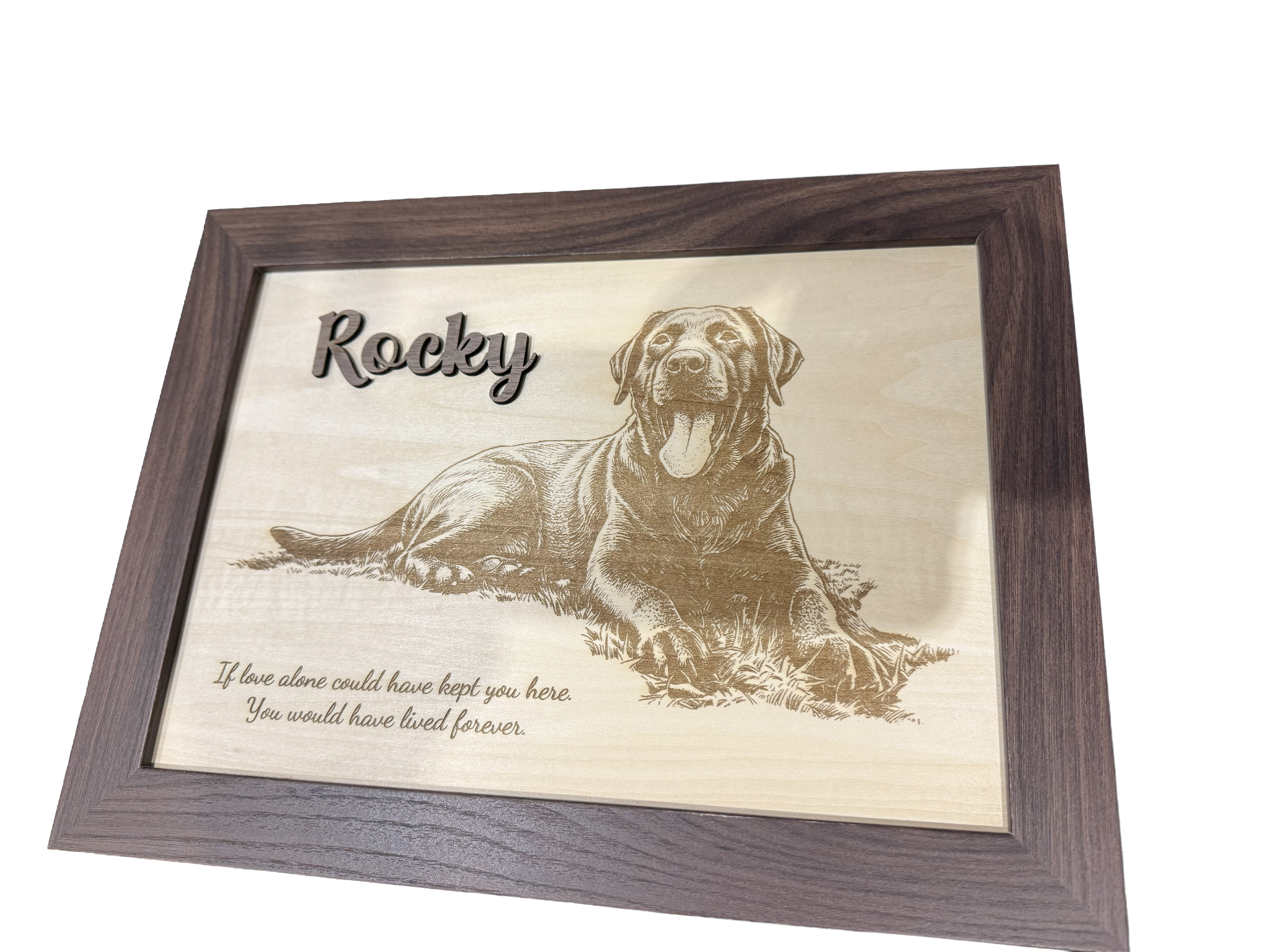 Custom Pet Portrait on Wood