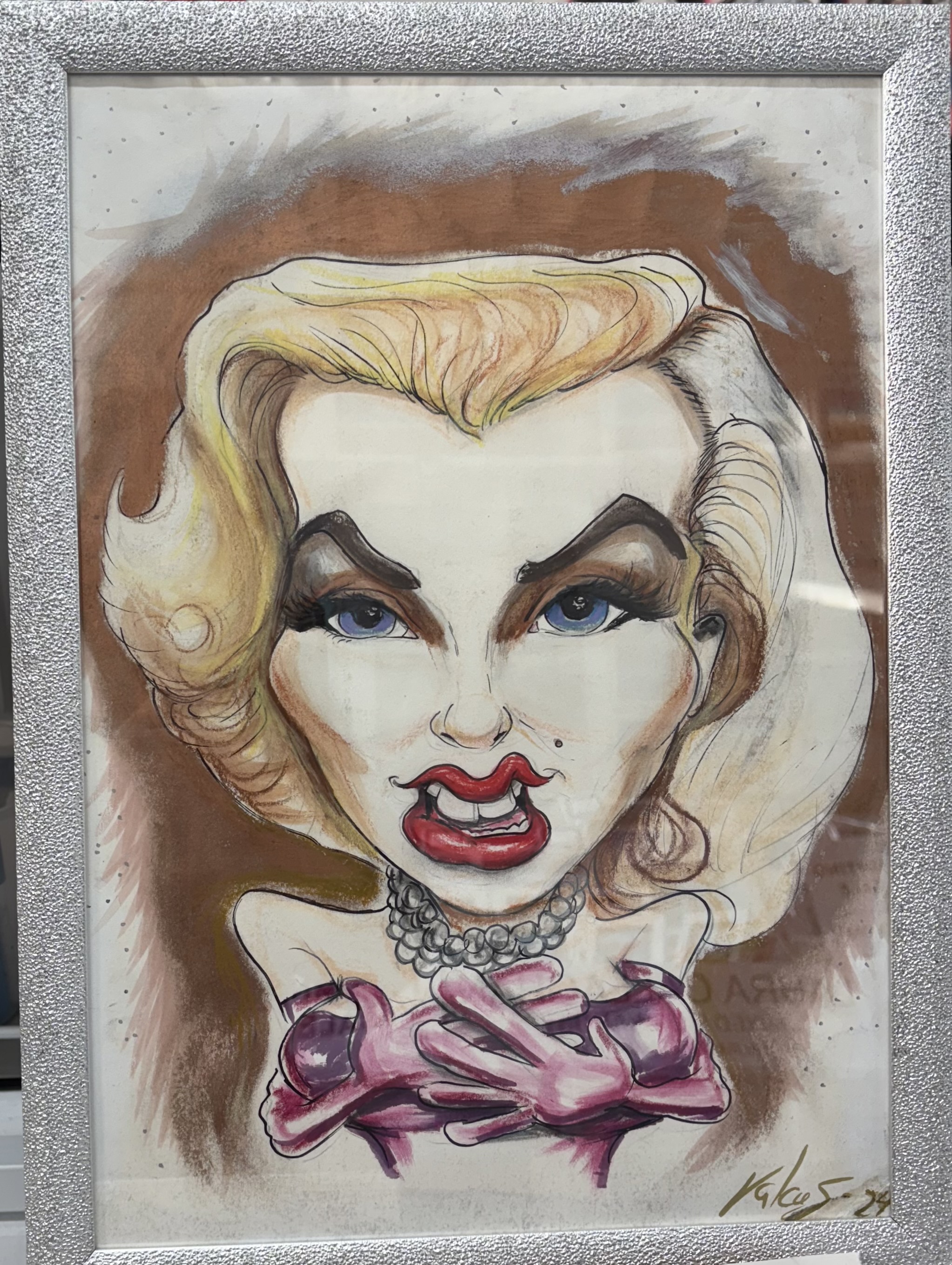 Framed Caricature Artwork