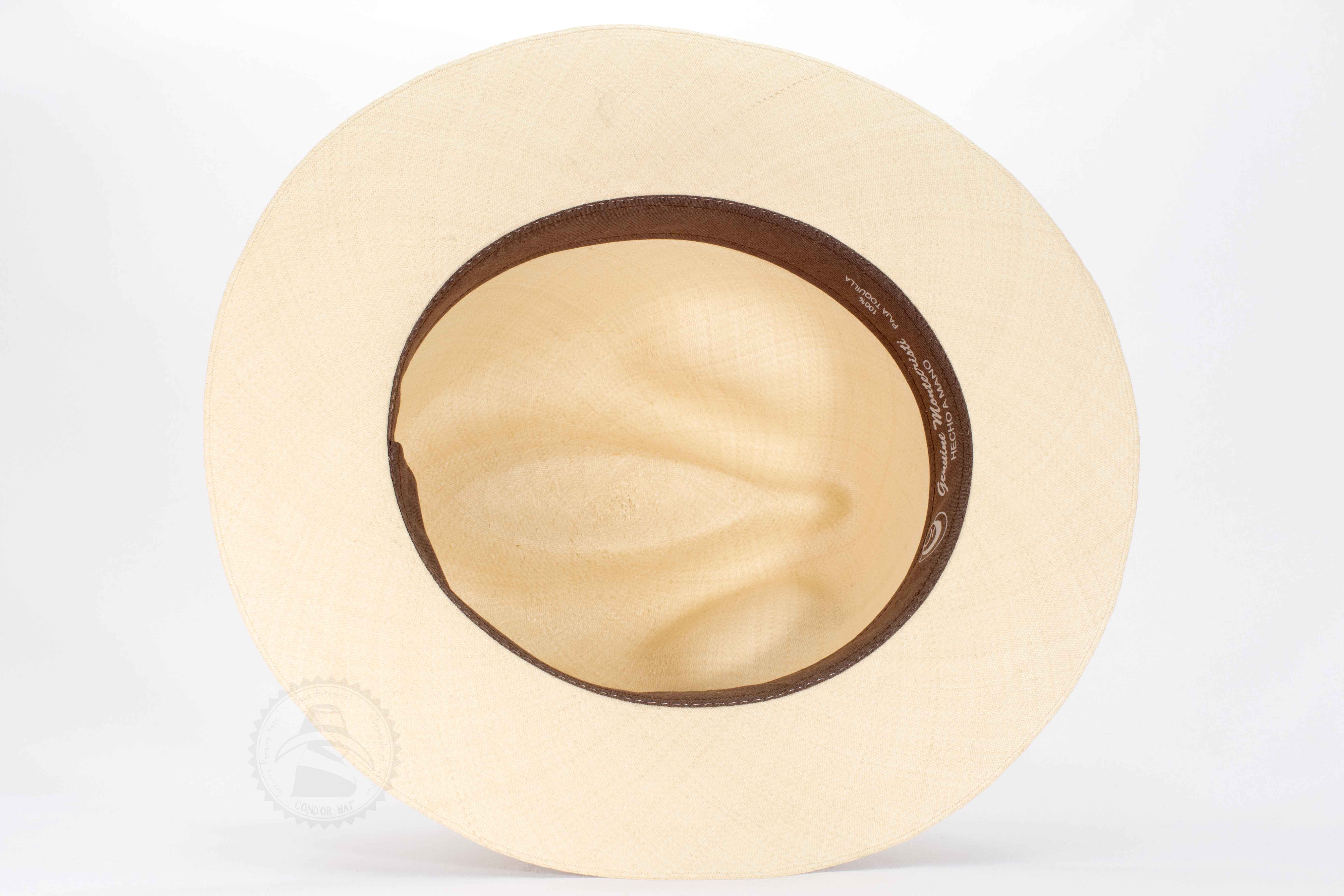 Chapeau Panama Montecristi Fino 30 fibres par pouce – Ivoire Antique (Pièce Unique)