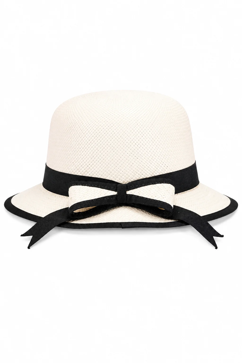 CASQUETTE ESPAGNOLE – NŒUD DE PAILLE & LISERÉ NOIR (Pièce Unique)