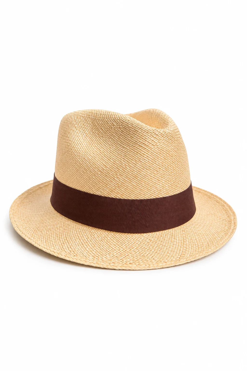 Chapeau Panama Ausin – Crème Naturel & Ruban Marron