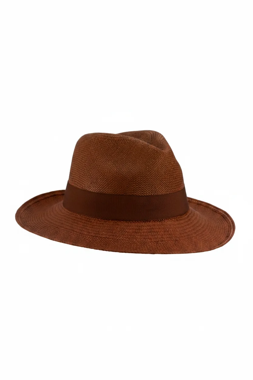 Chapeau Panama Marron Chocolat 