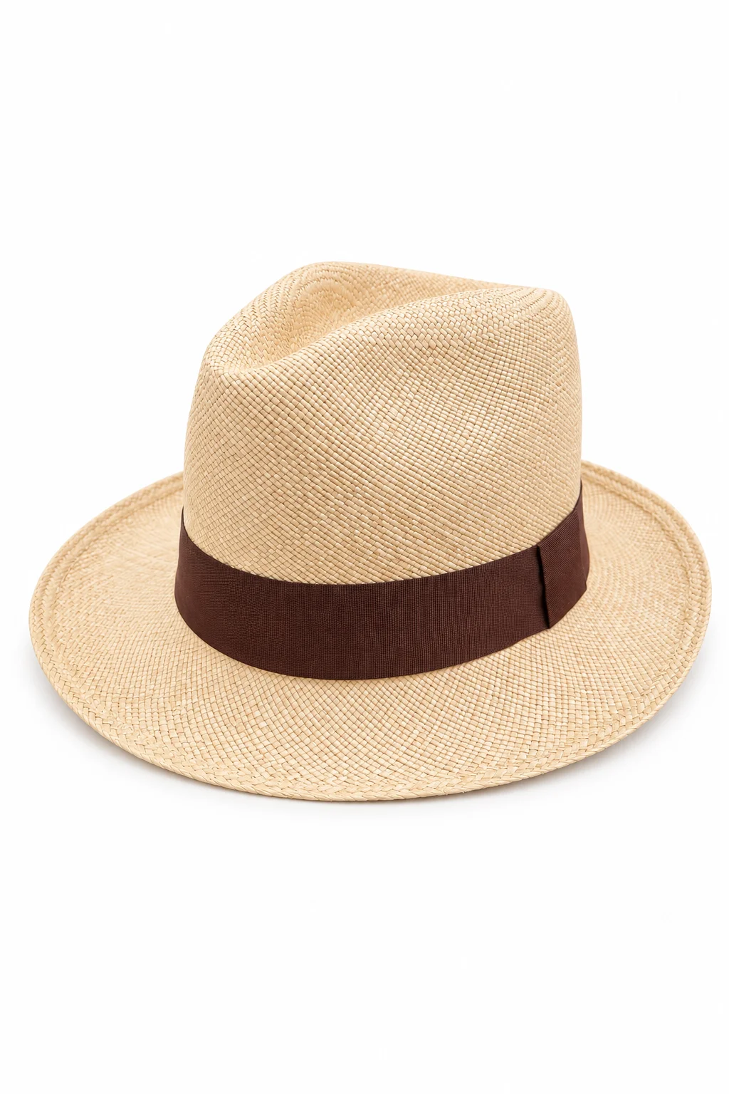 Chapeau Panama Ausin – Crème Naturel & Ruban Marron