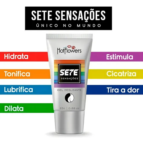 Gel Deslizante Sete Sensações