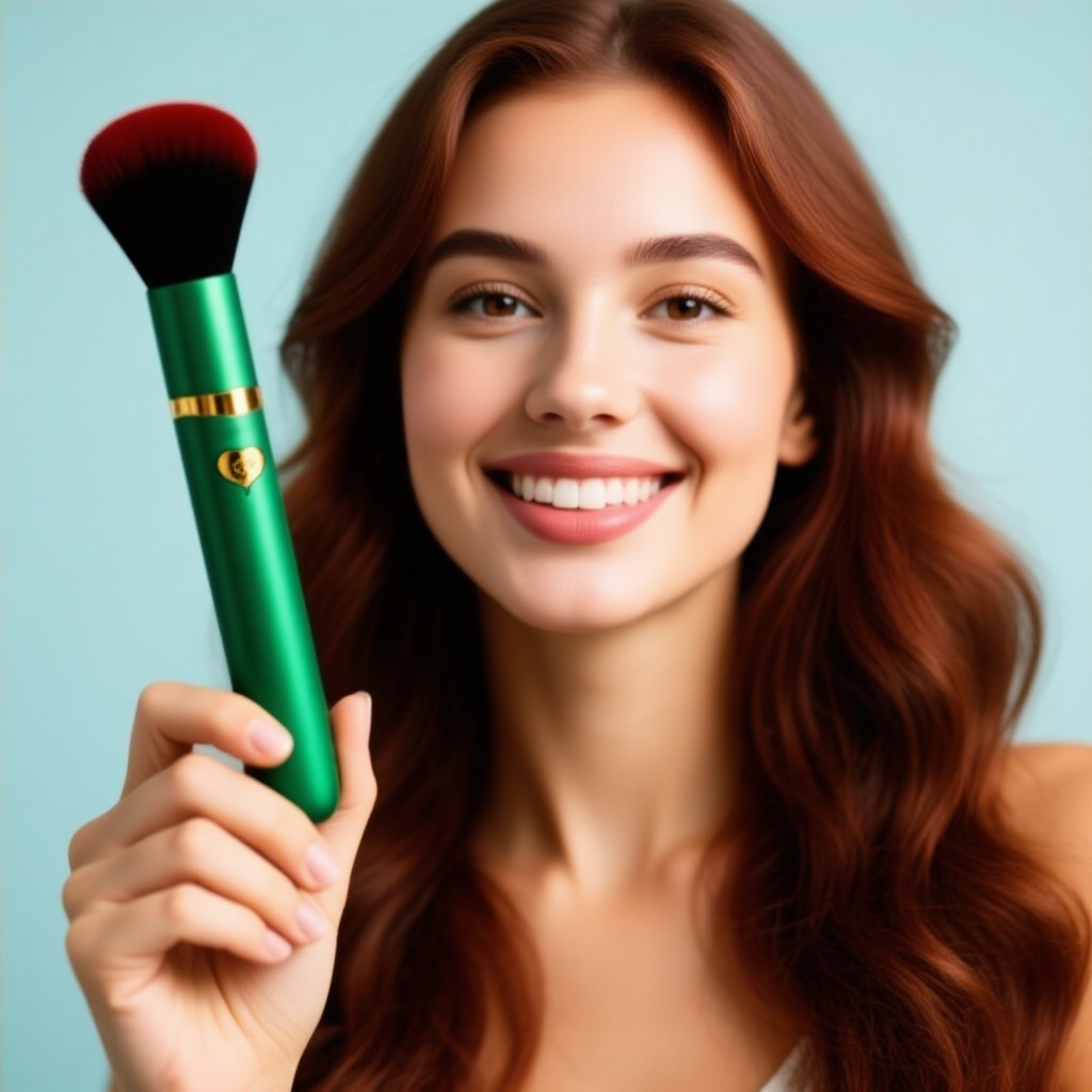 Vibrador Formato De Pincel Blush Pro 
