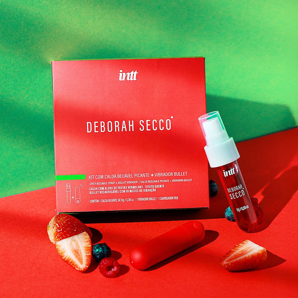 Kit Bullet E Calda Beijável Picante Deborah Secco