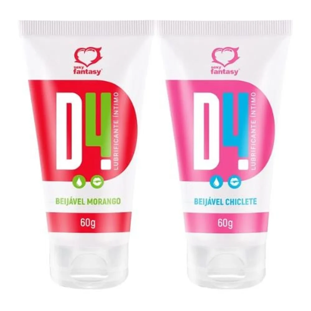 D4 Gel Umectante Lubrificante Beijável 60G 
