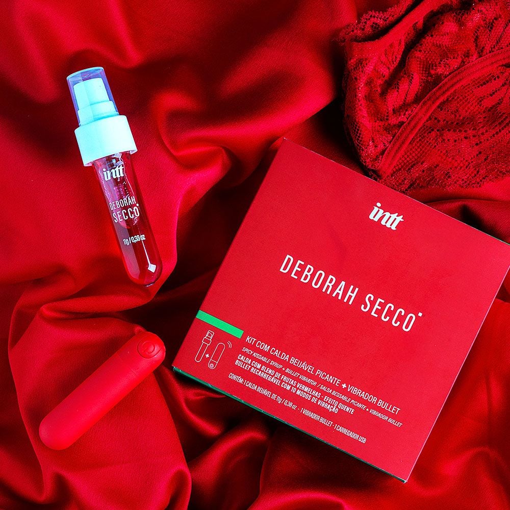 Kit Bullet E Calda Beijável Picante Deborah Secco
