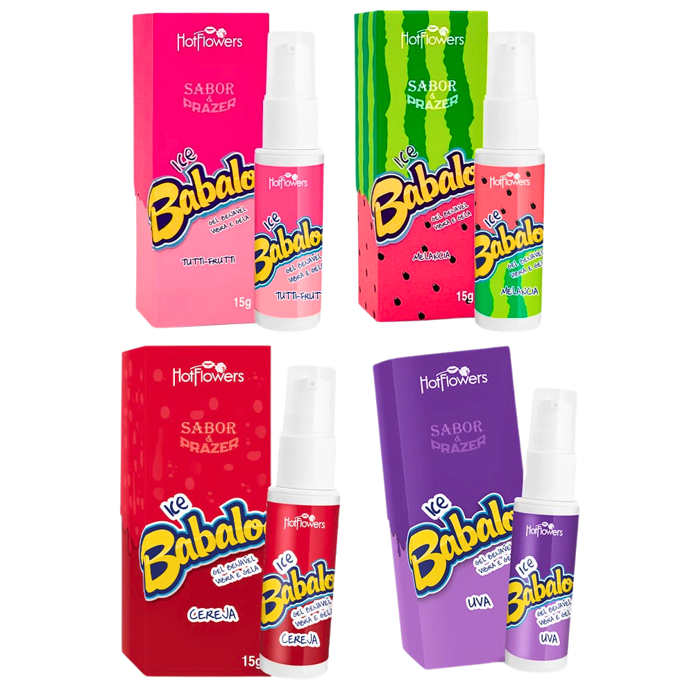 Ice Babaloo Gel Beijável Vibra E Gela 15G