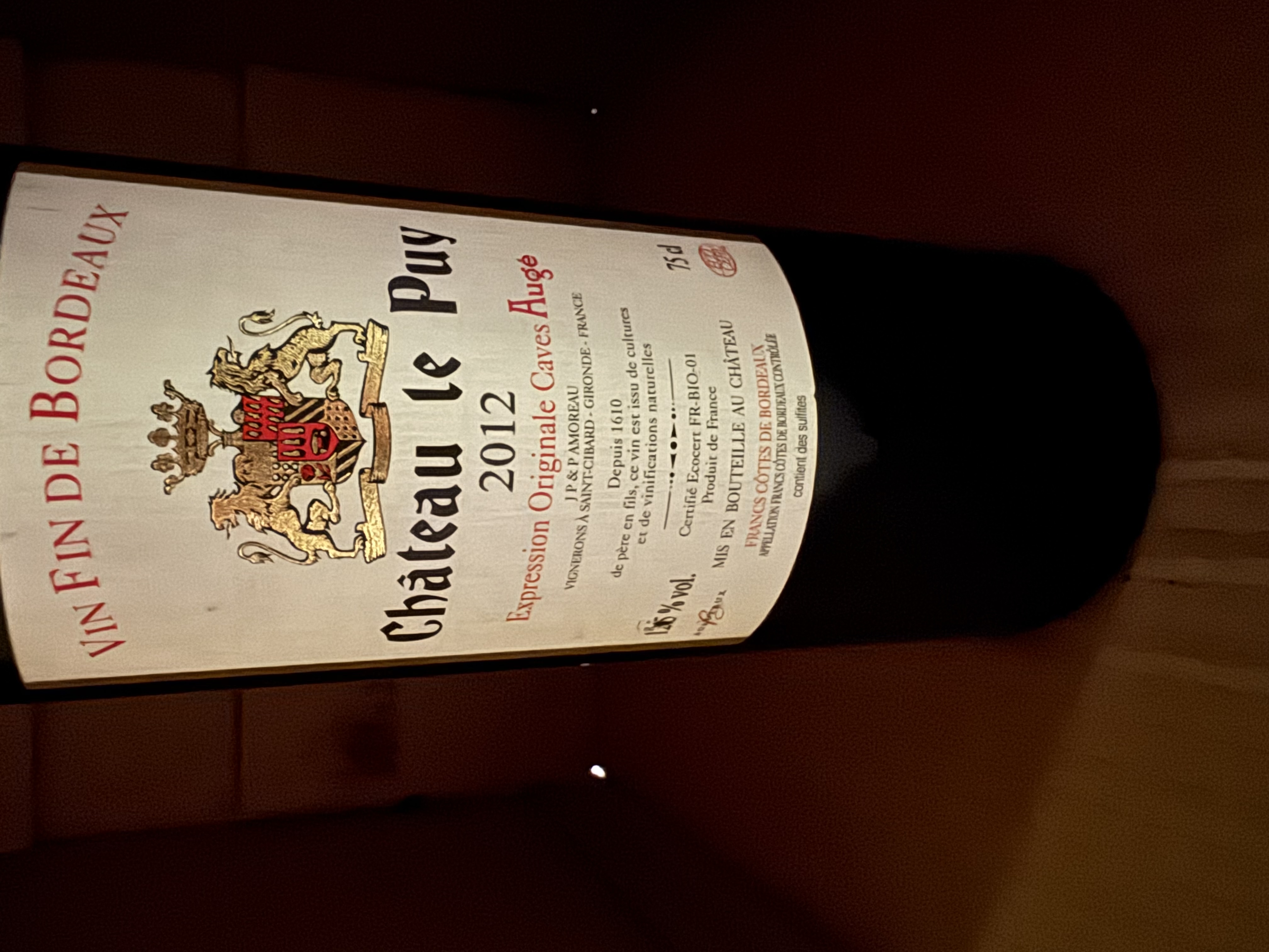 Château le Puy 2012 Red Wine