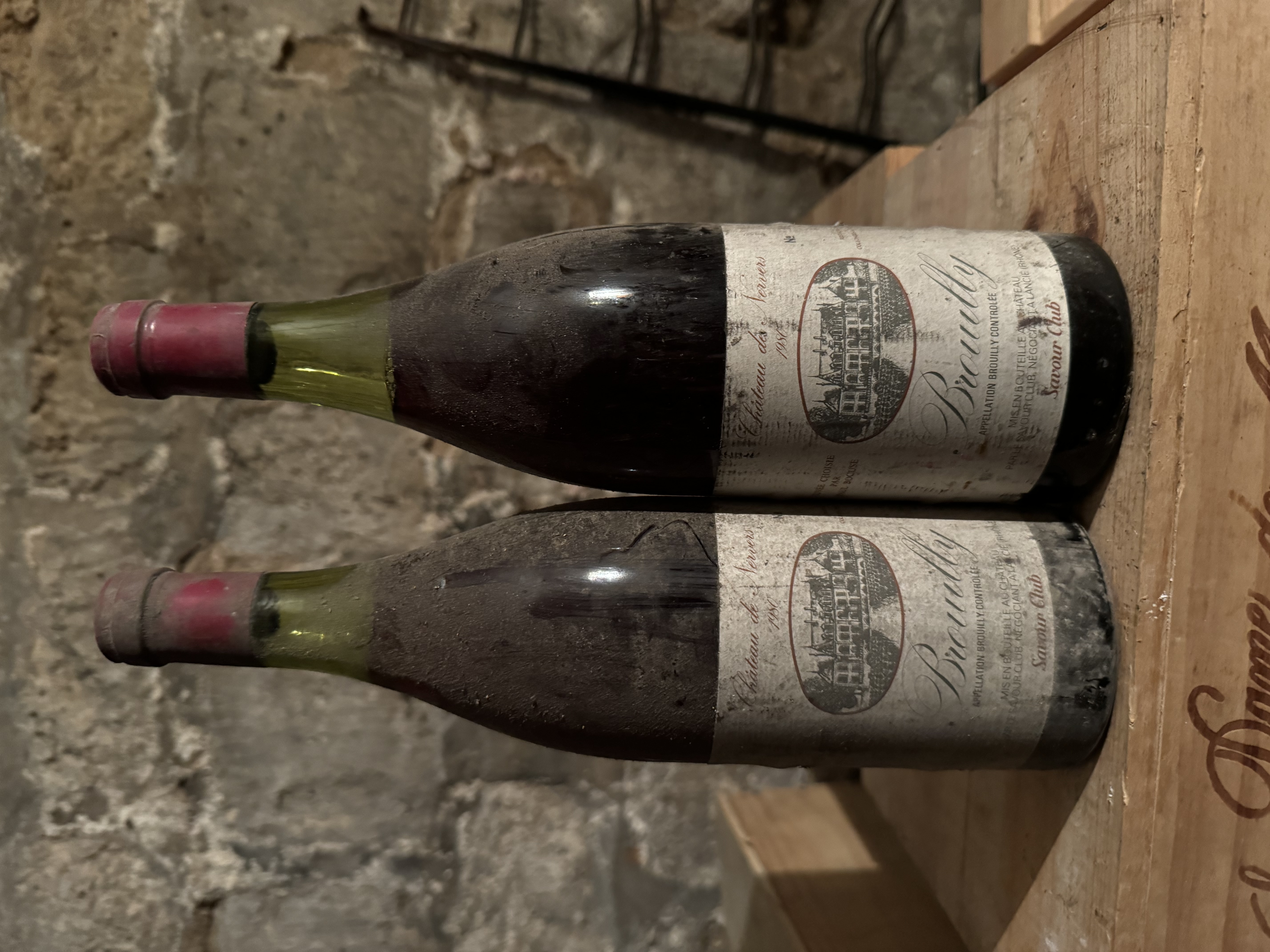 1980 Vintage Red Wine Bottles