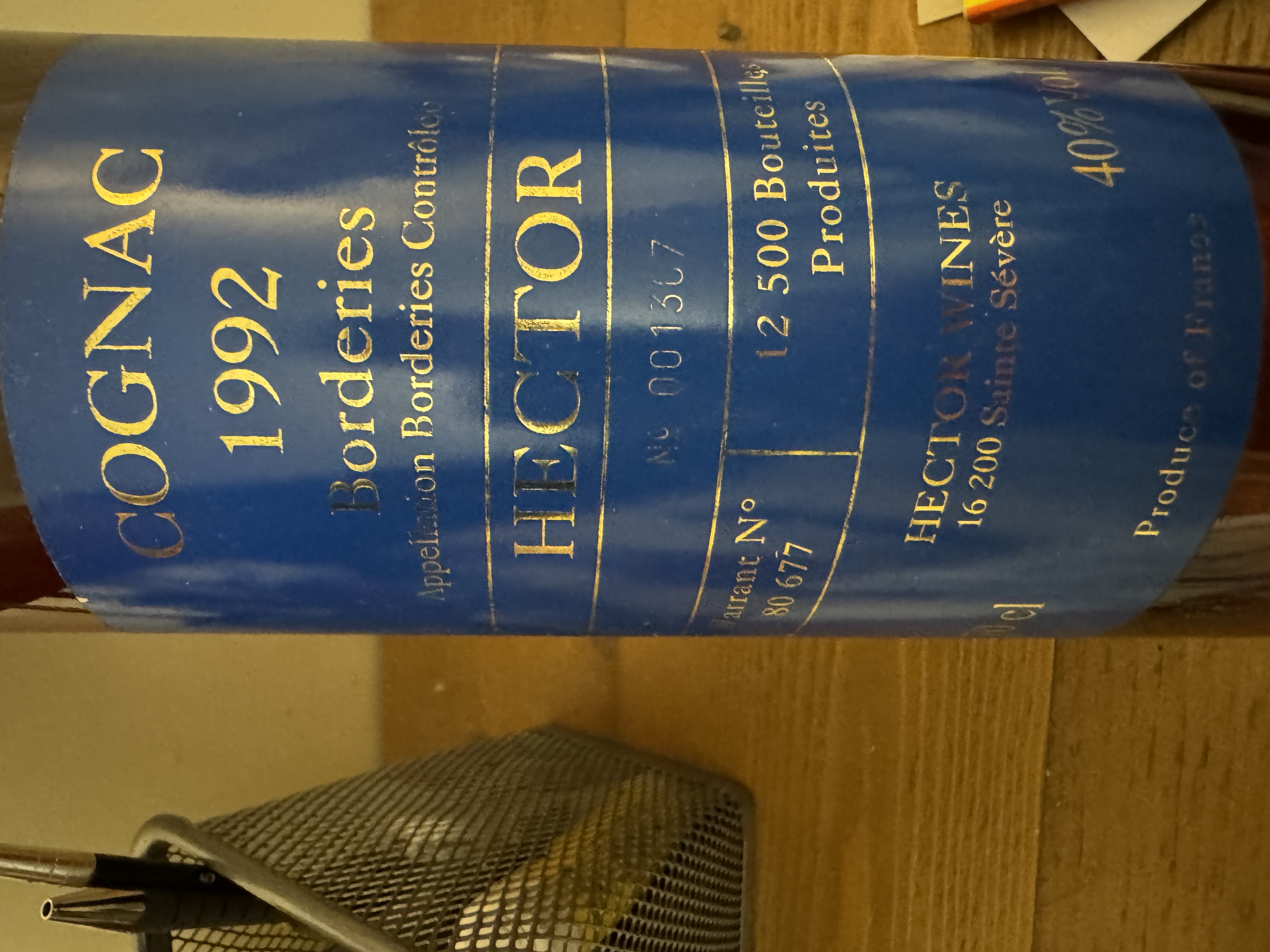 Cognac 1992 Borderies Hector