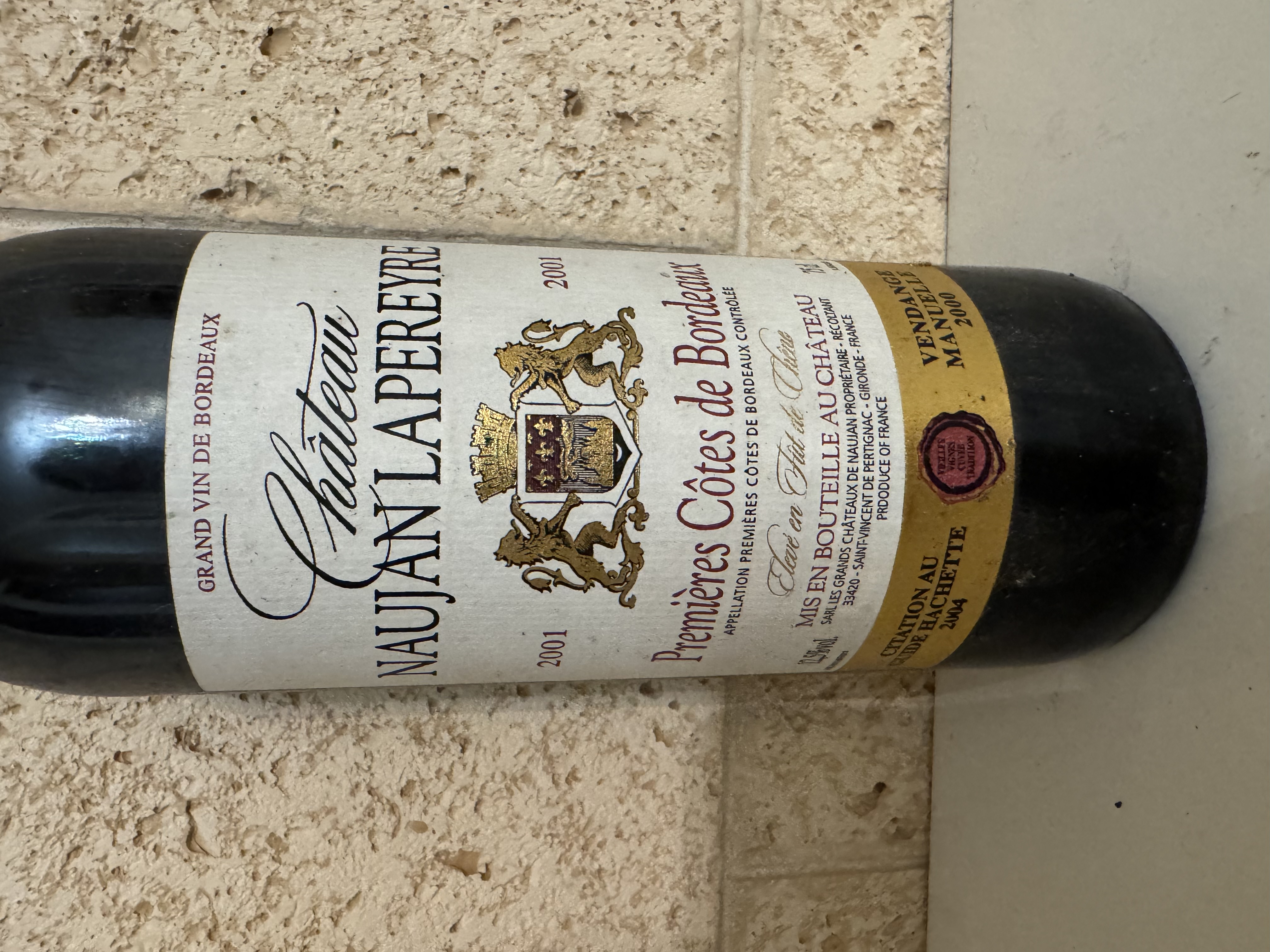 Château Naujan La Perete 2001