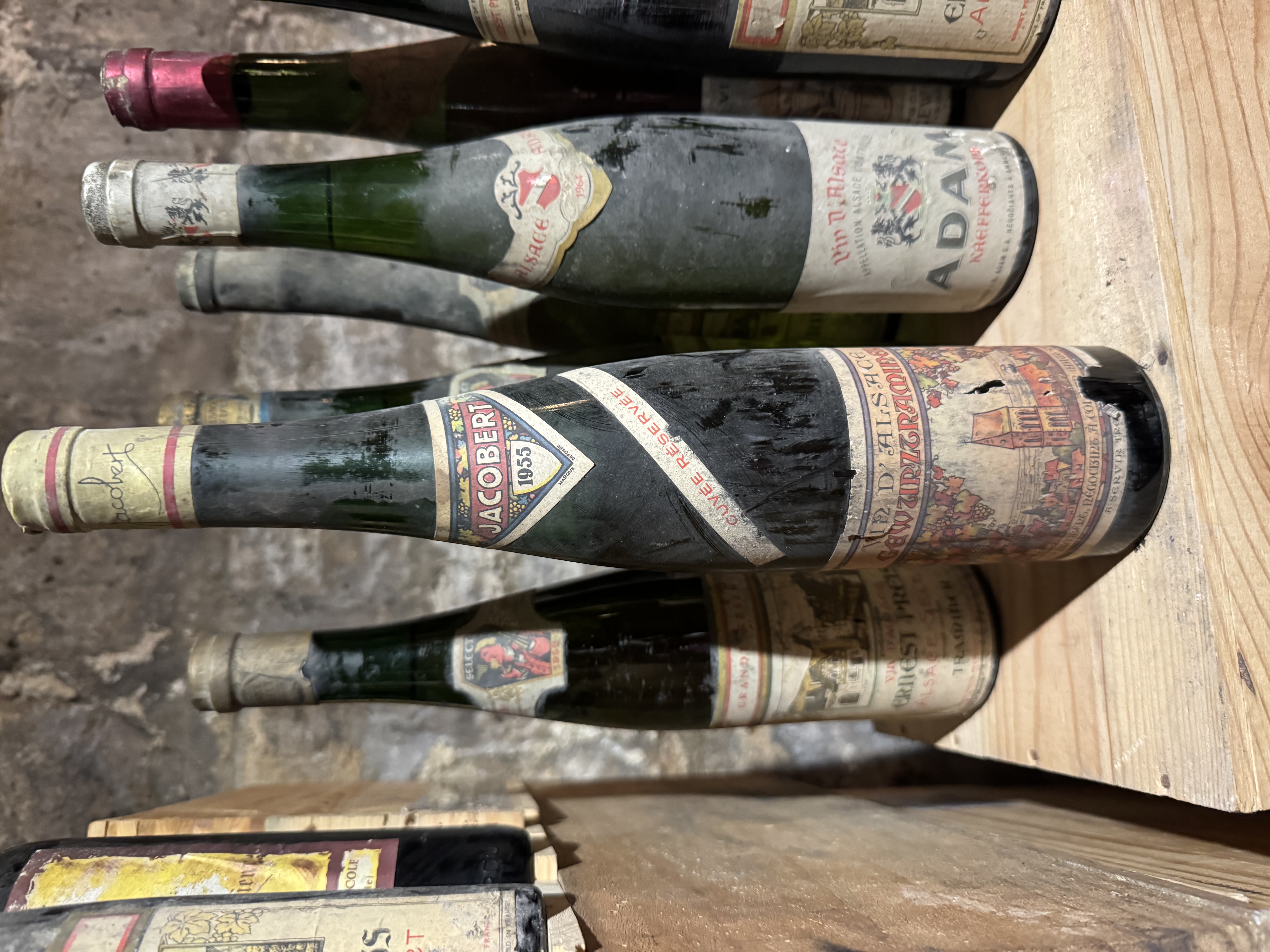 1955 Vintage Jacobert Wine Bottle