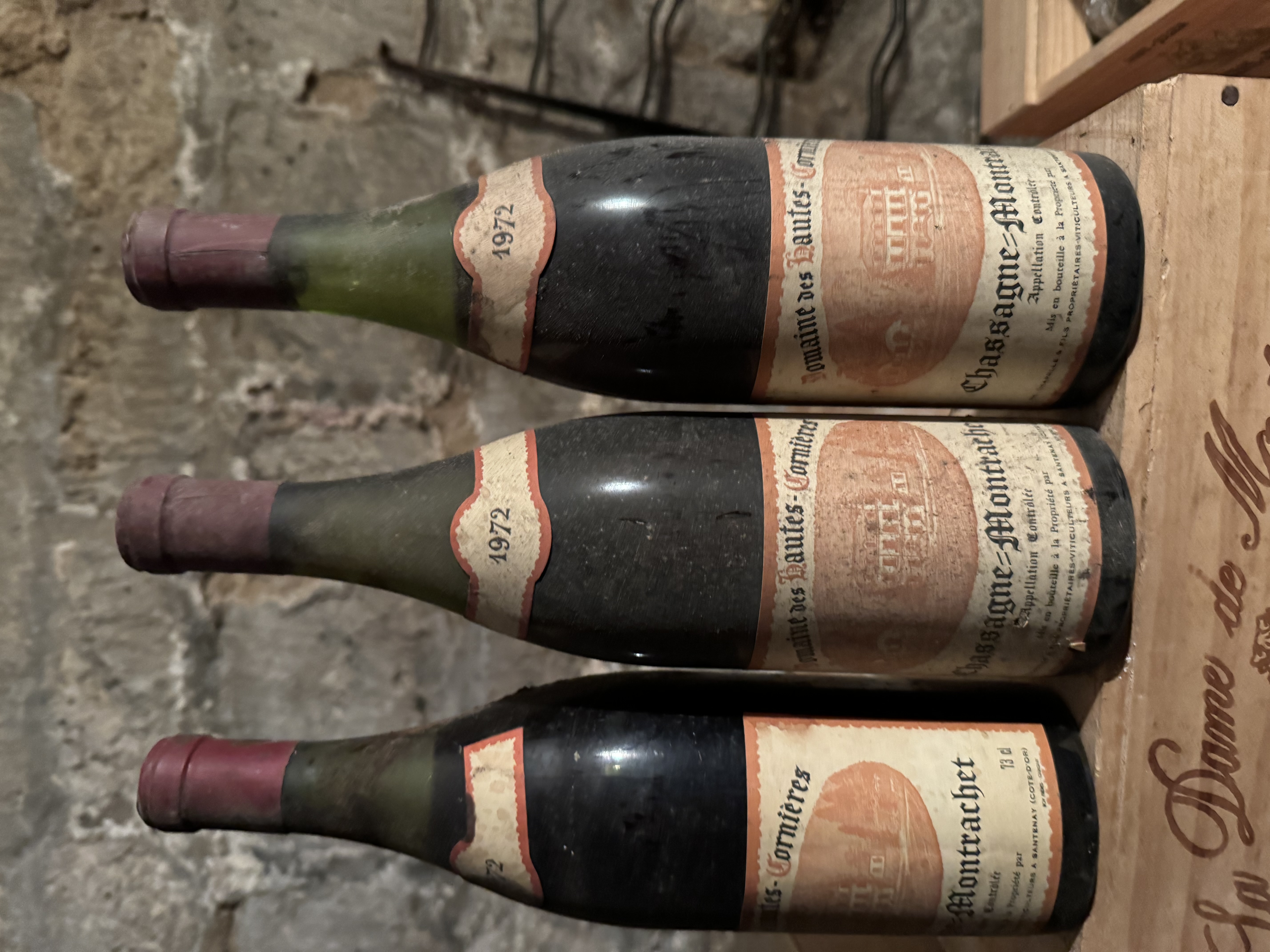 Vin Chassagne Montrachet Bourgogne Grand Cru 1972
