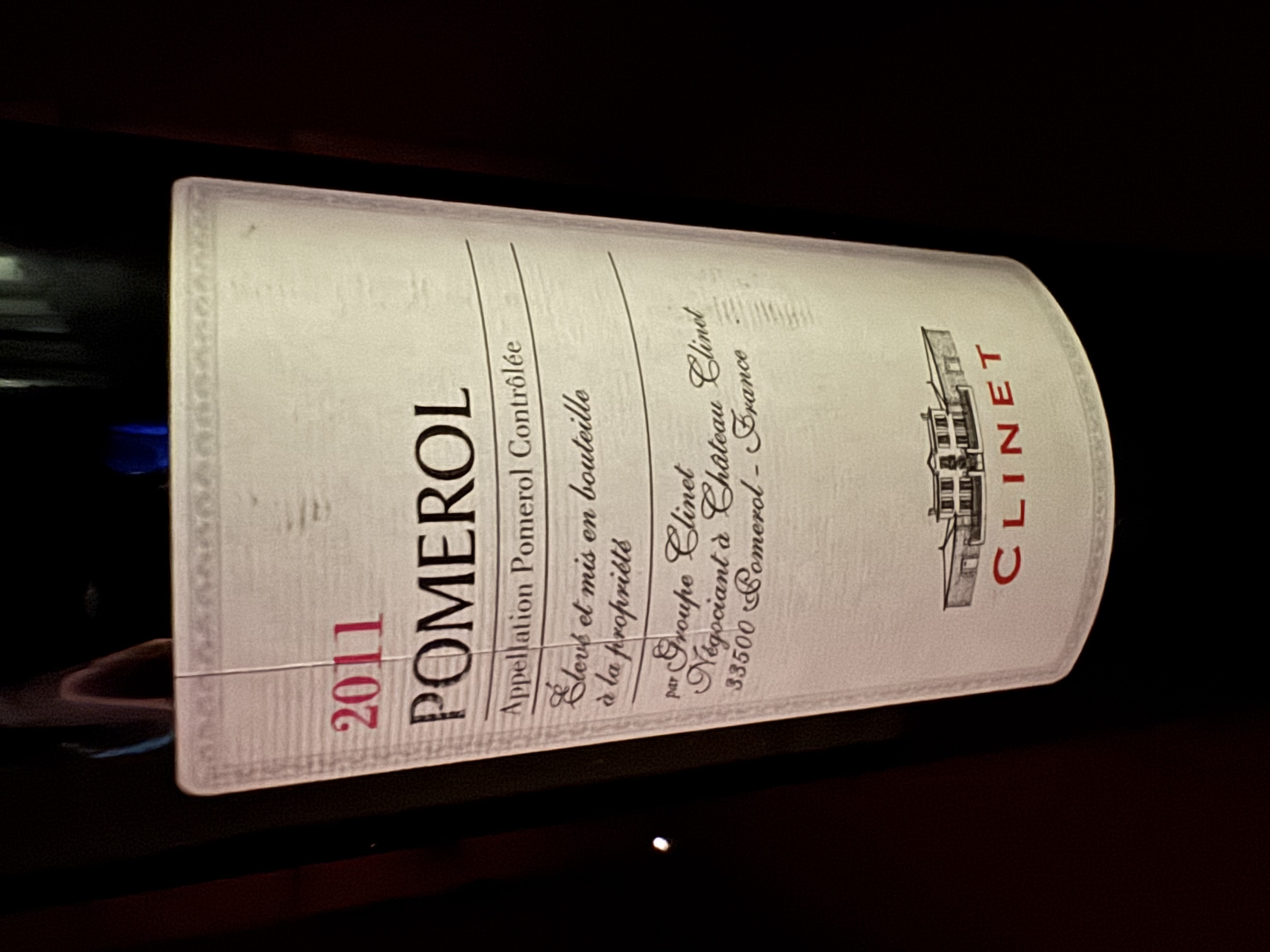 Pomerol 2011 Clinet