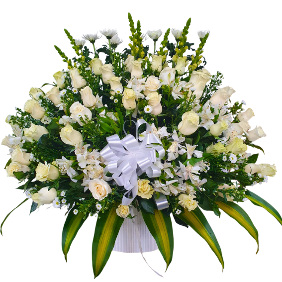 Arreglo Floral de Condolencias Abrazo Eterno