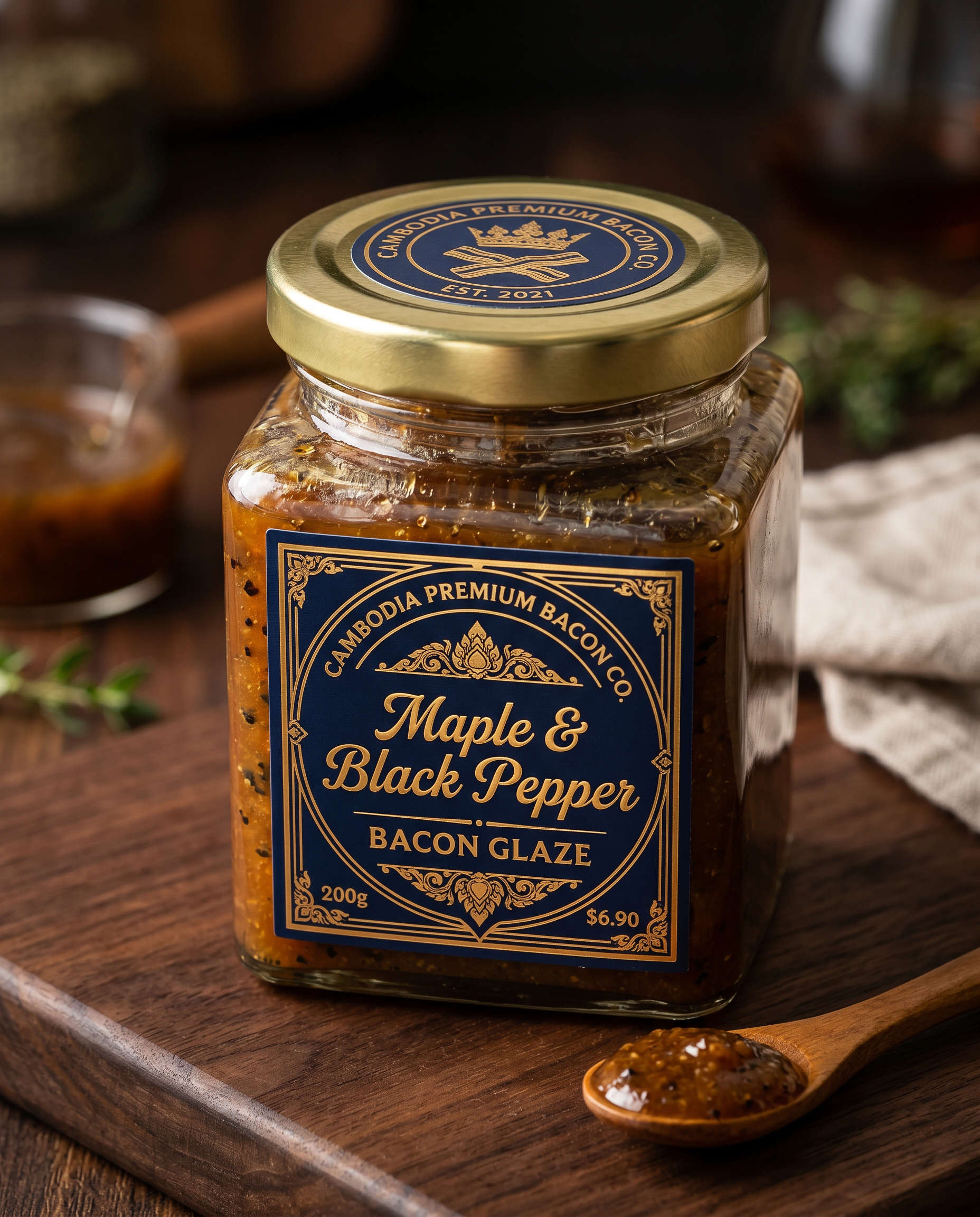 Maple & Black Pepper Bacon Glaze