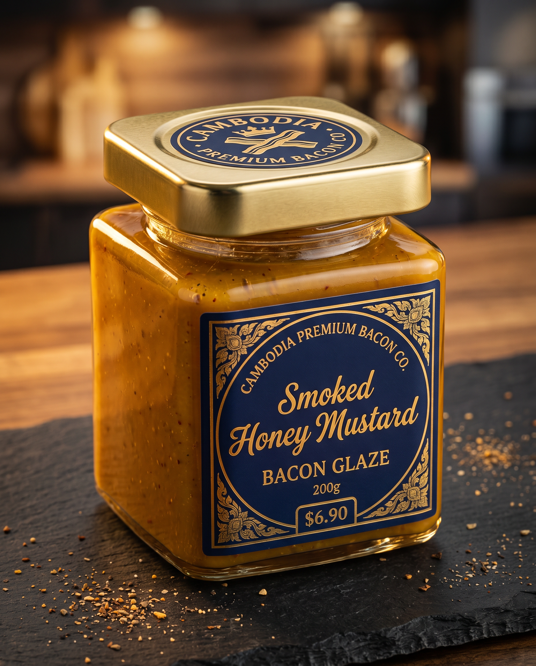 Smoked Honey Mustard Bacon Glaze