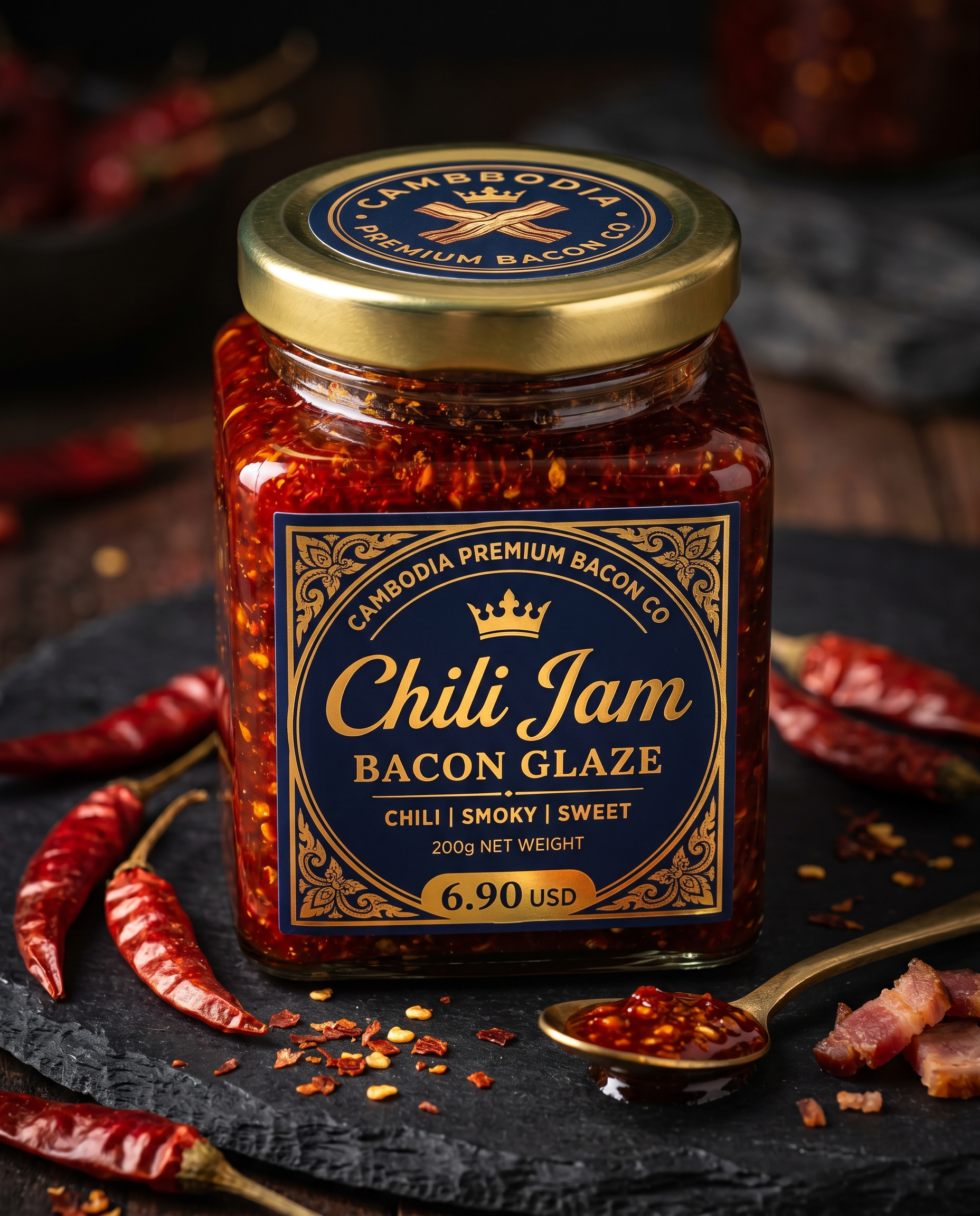 Chili Jam Bacon Glaze