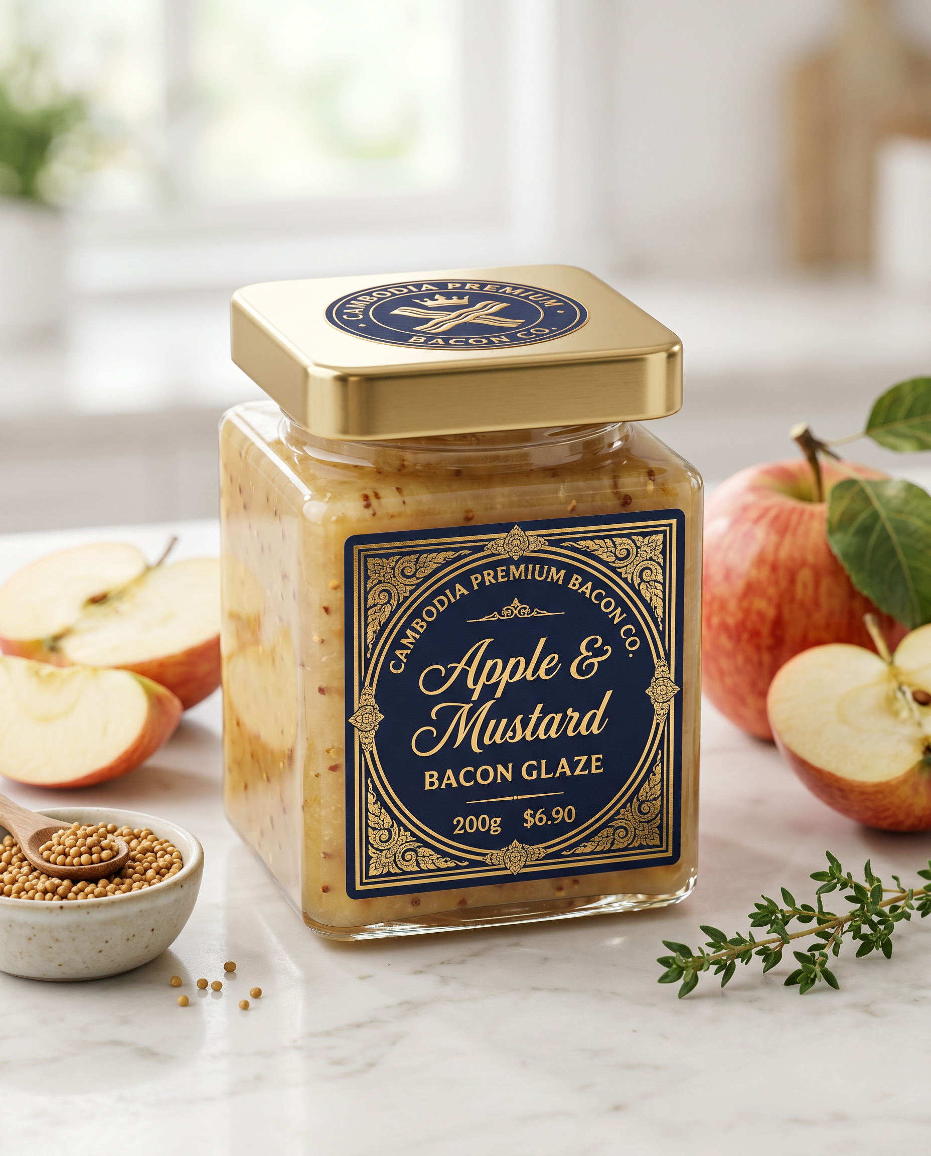 Apple & Mustard Bacon Glaze