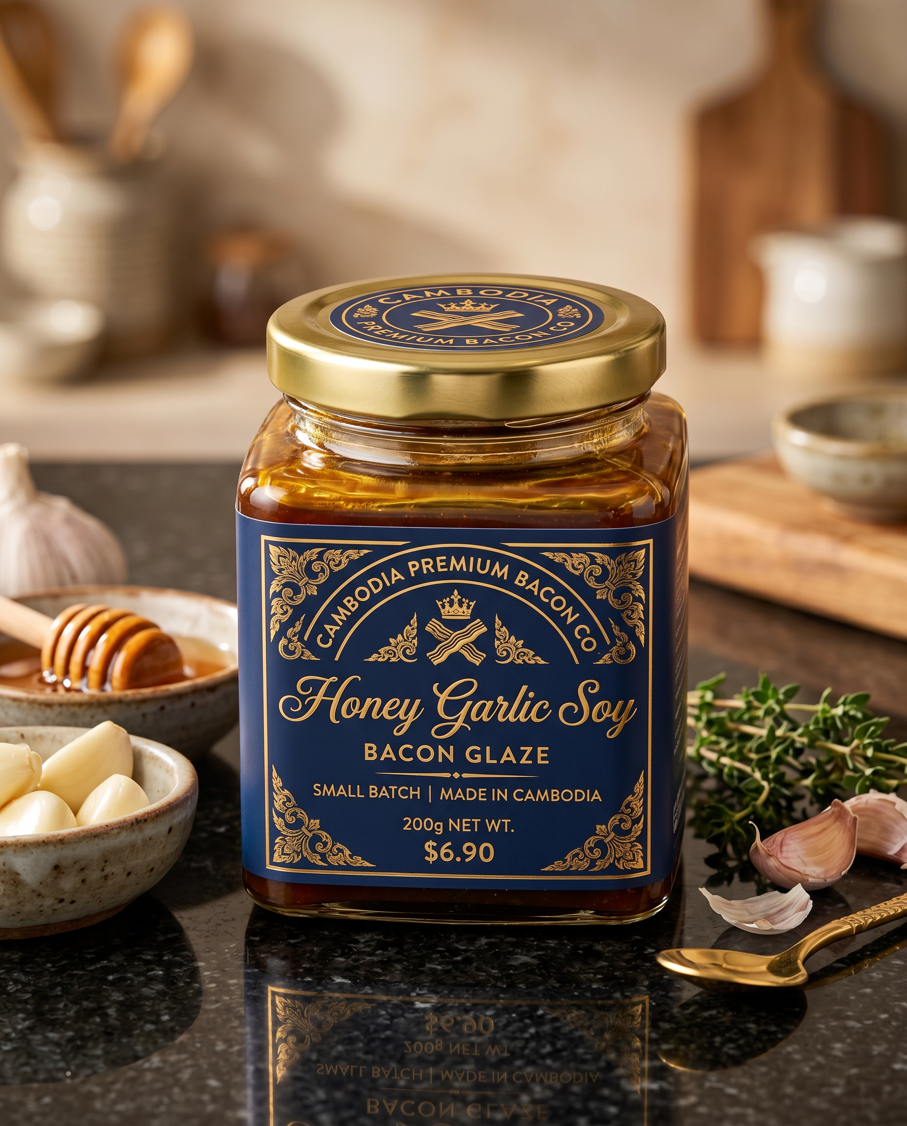 Honey Garlic Soy Bacon Glaze