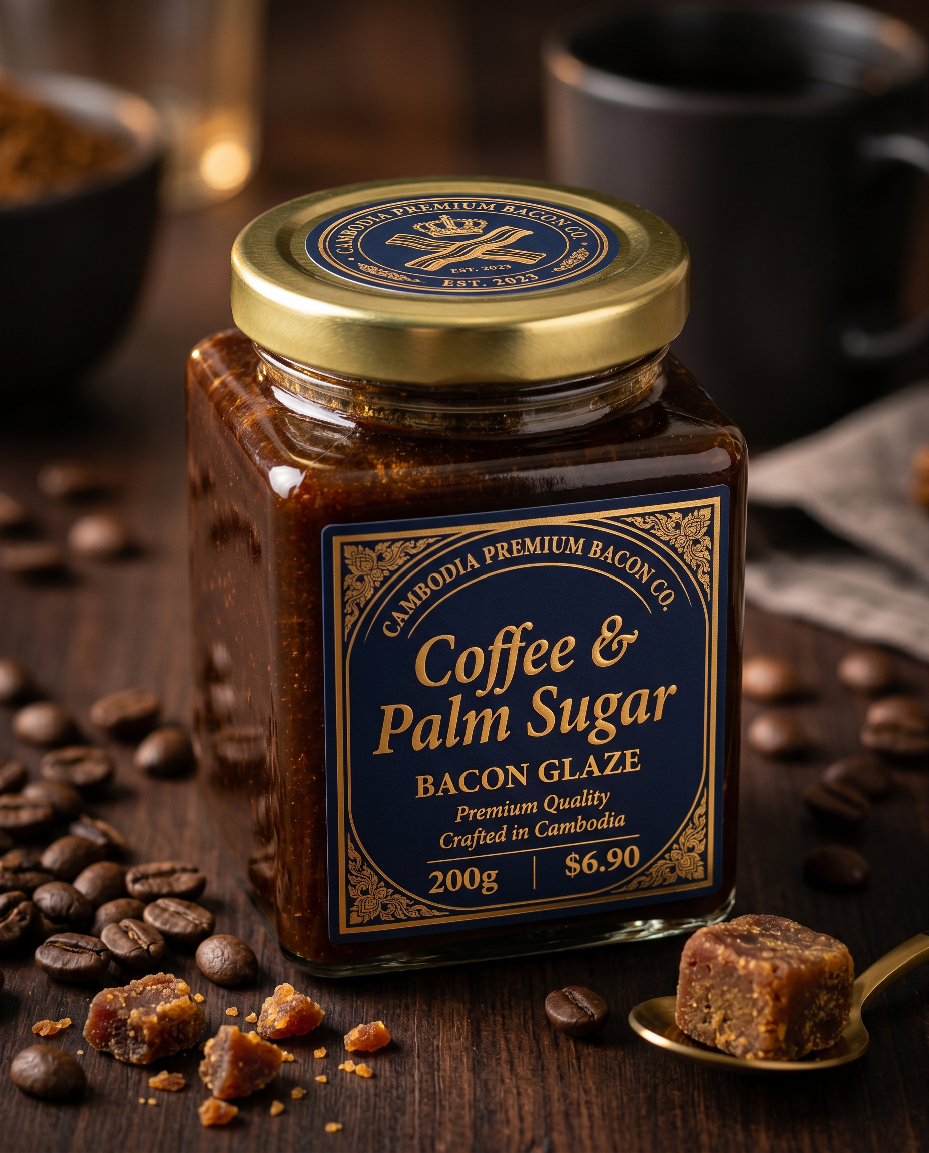 Coffee & Palm Sugar Bacon Glaze