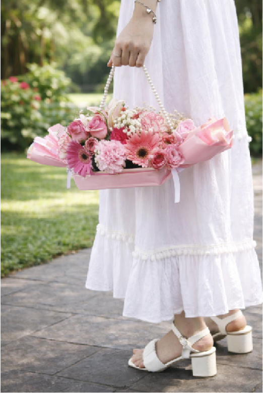 Flower Basket (Pink)