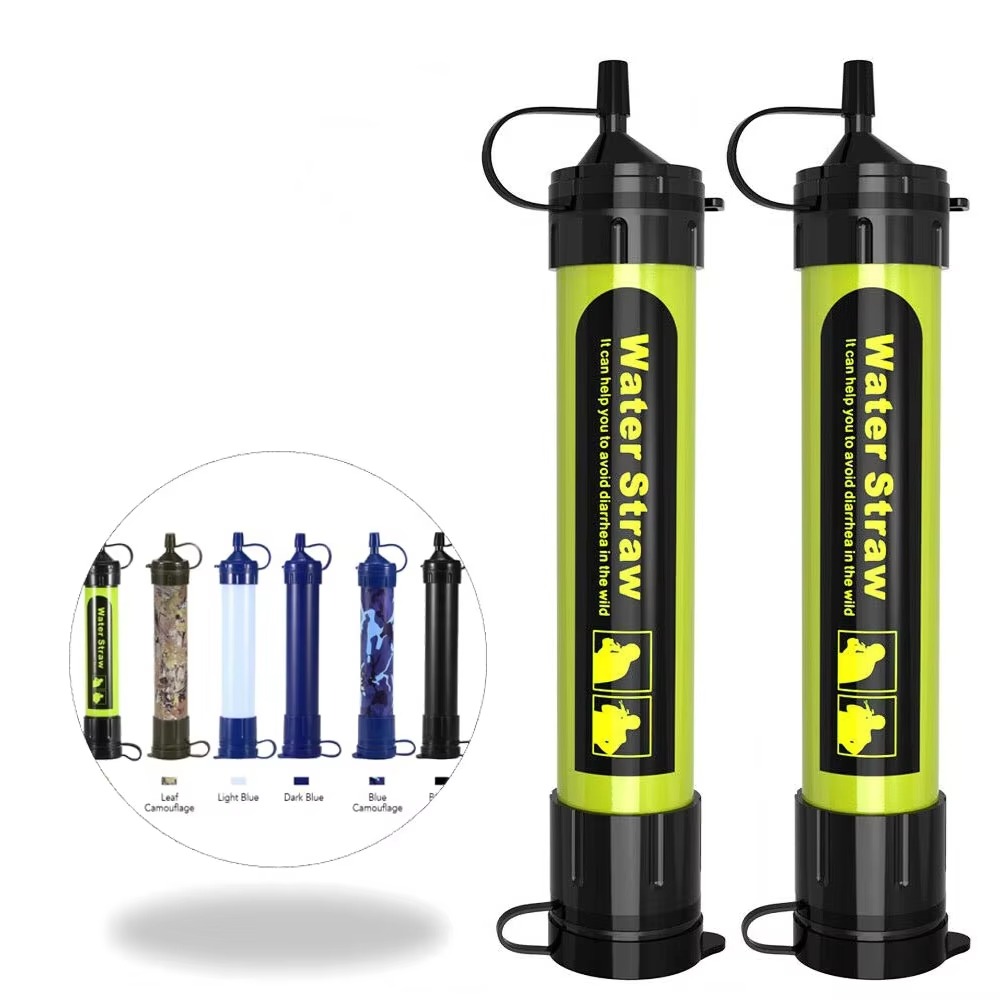Survival Personal Water Filter Straw 0.01 Micron UF Membrane Filtration Outdoor 1.5L Portable Water Purifier