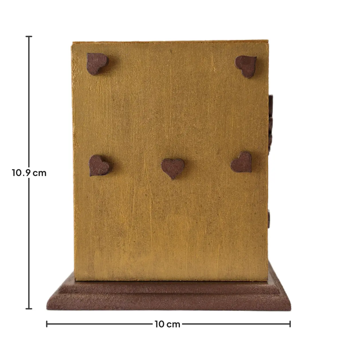 Urna para mascotas dorada chica