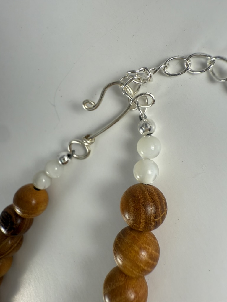 Blue Aquamarine Beaded Necklace