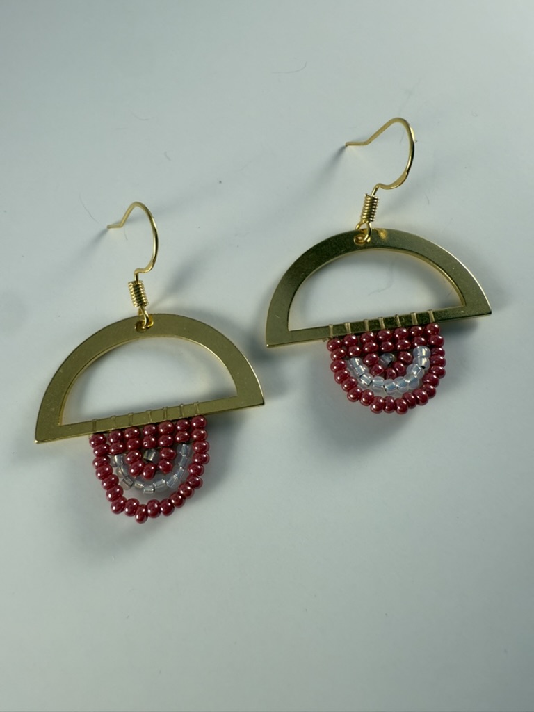 Geometric Beaded Earrings