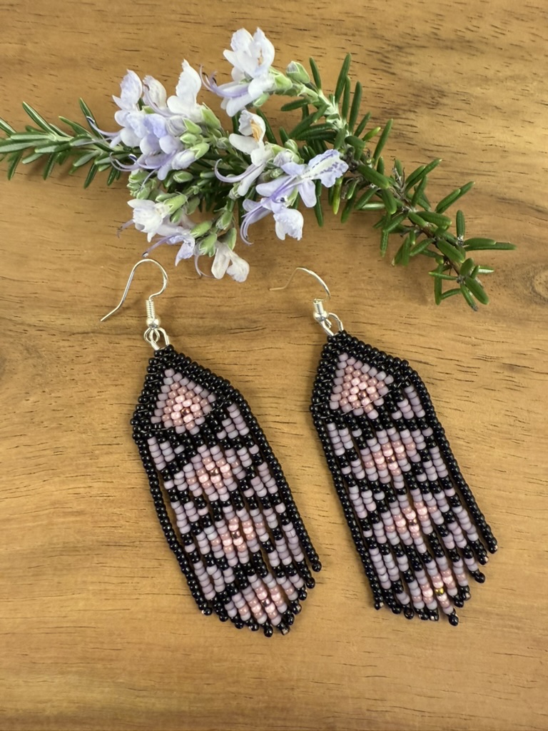 Geometric Beaded Earrings
