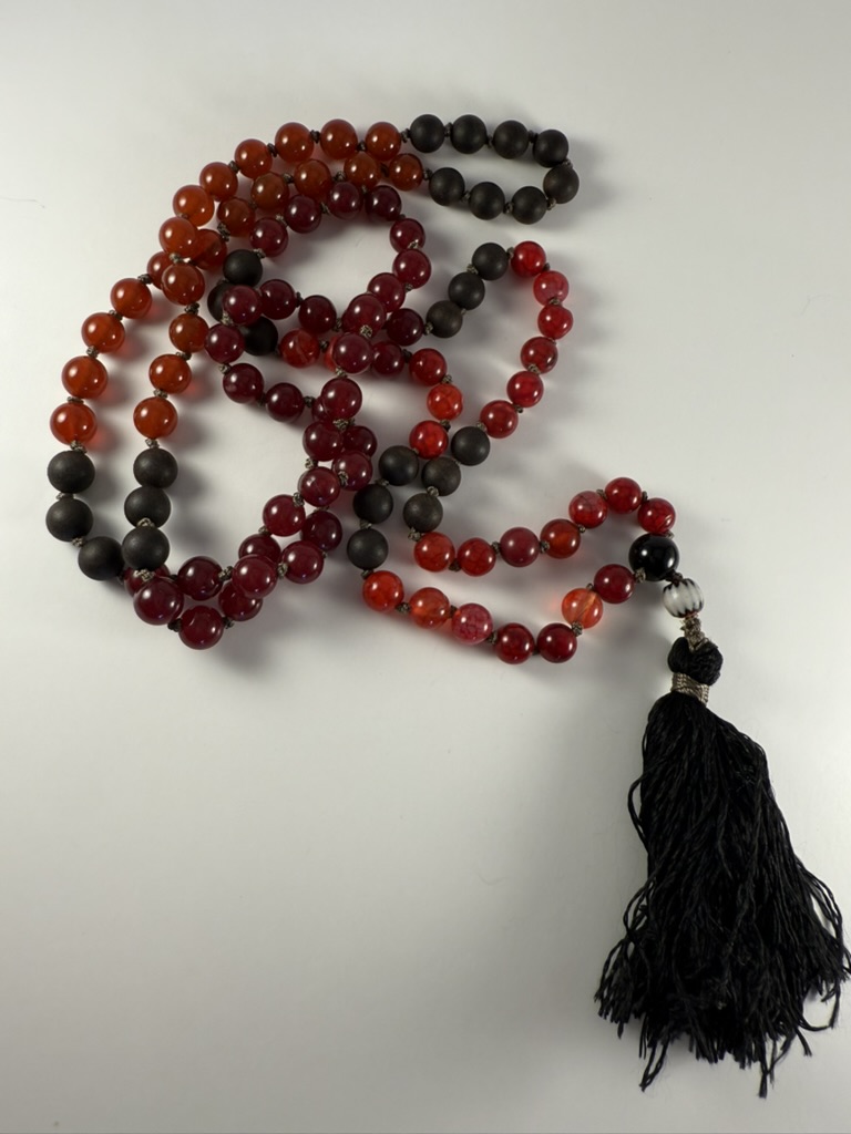 Red Gemstones Mala Necklace