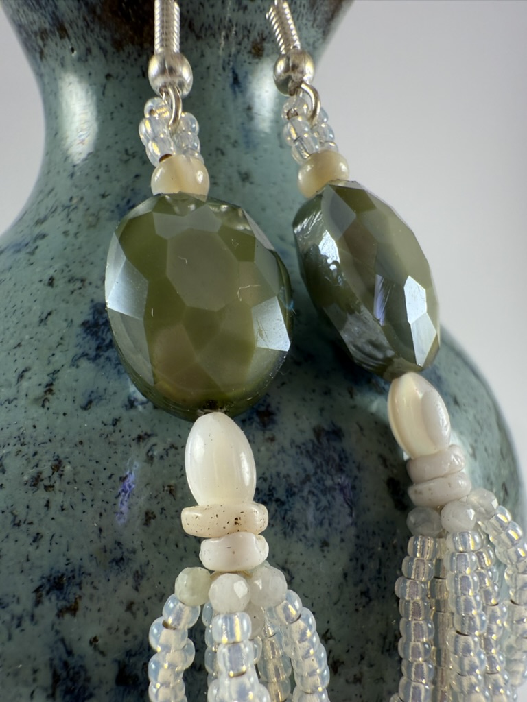 Beaded Boho Tassel Earrings