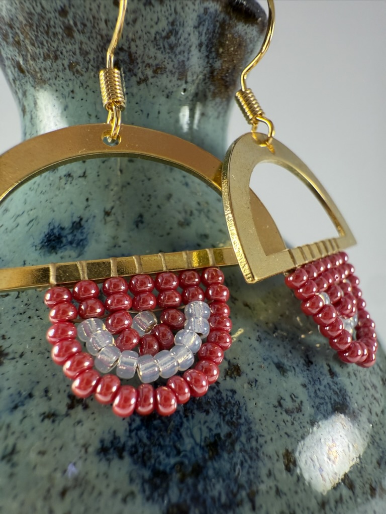 Geometric Beaded Earrings