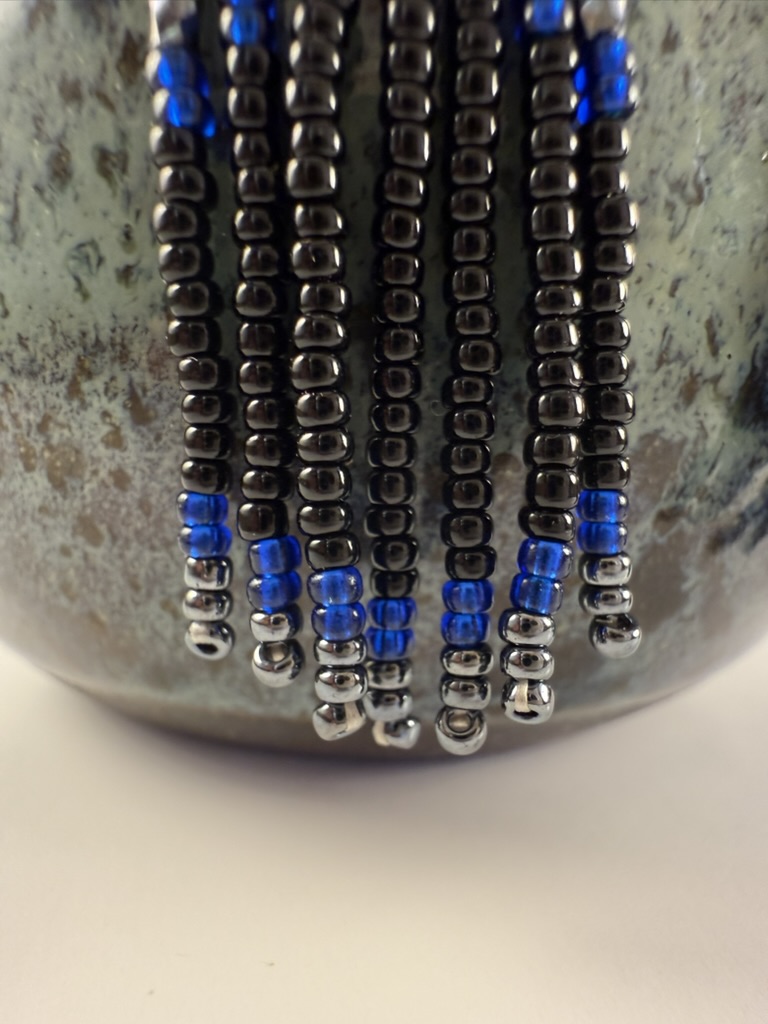 Handmade Beaded Fringe Earrings