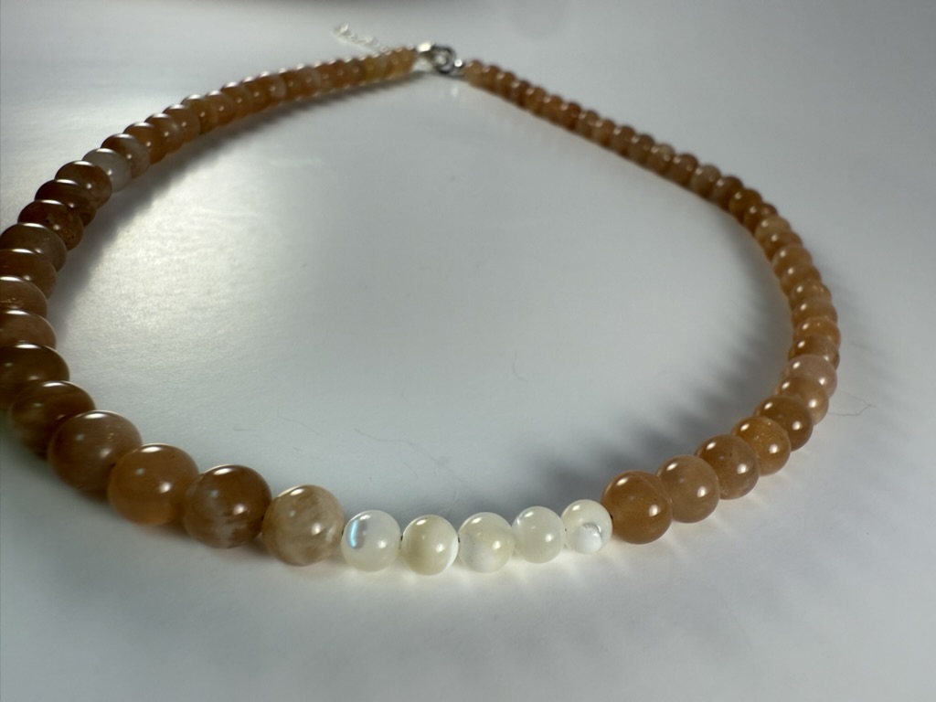 Sunstone Beaded Necklace