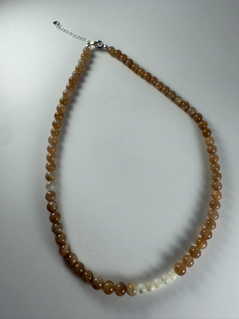 Sunstone Beaded Necklace