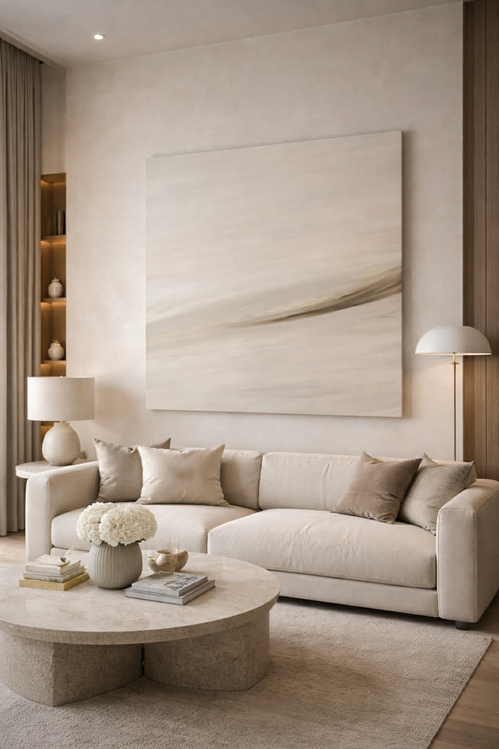 Moderni šviesi sofa