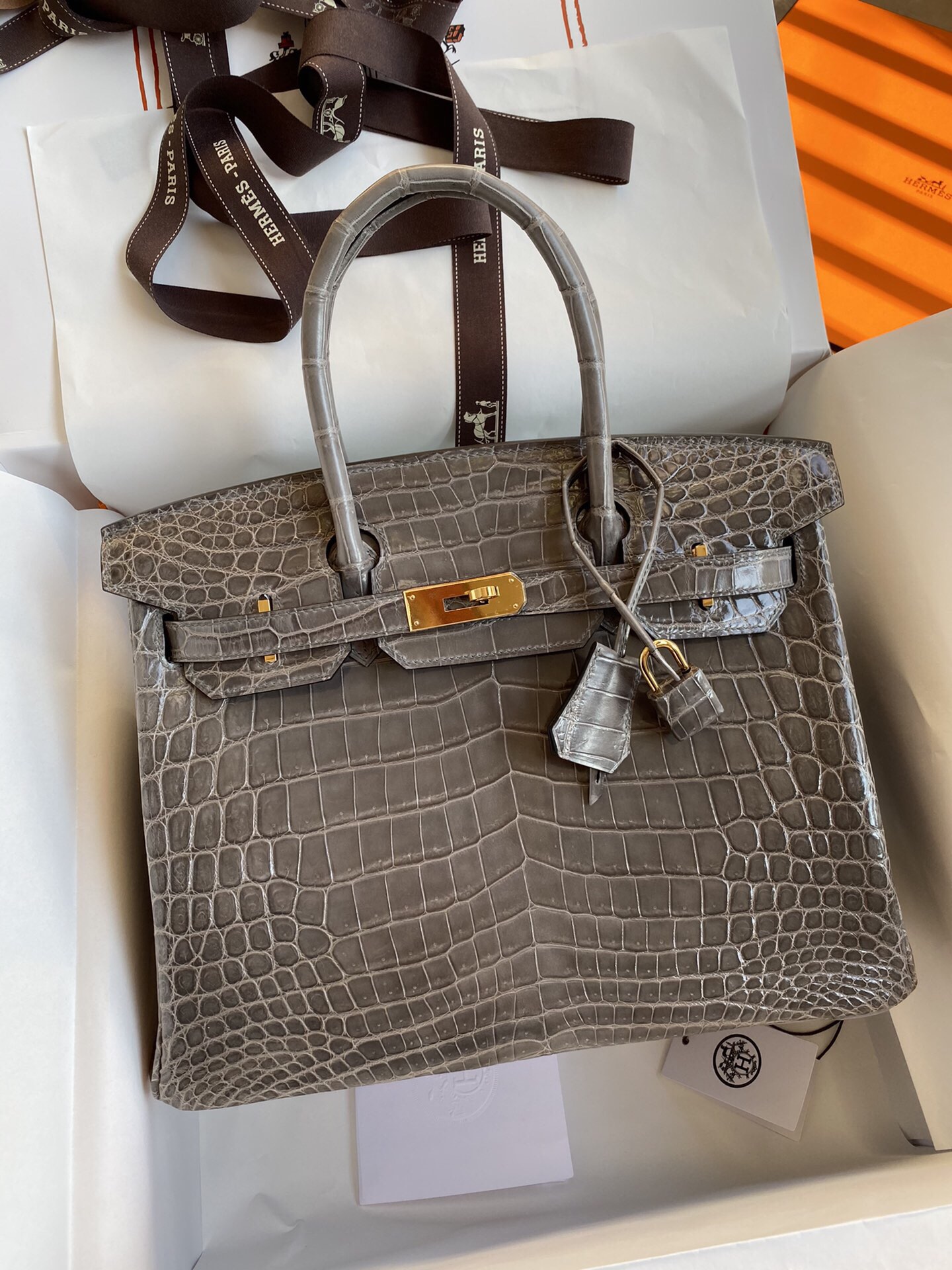 Birkin "Birkin30, Nile crocodile skin"