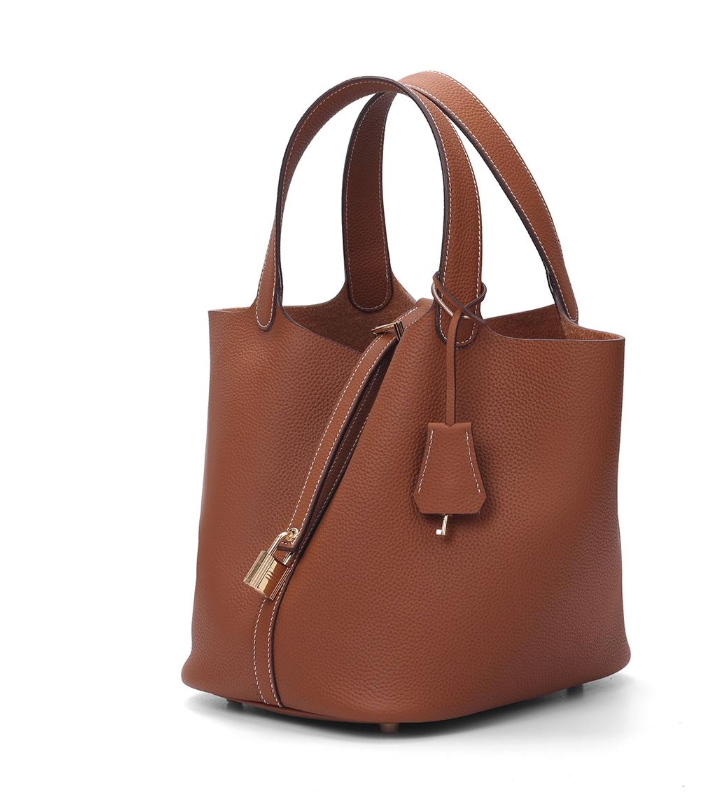 Ryan's Cowhide Leather Handbag 22cm (Free Pouch) | Unique Vintage Aesthetic Perfect Gift for Her