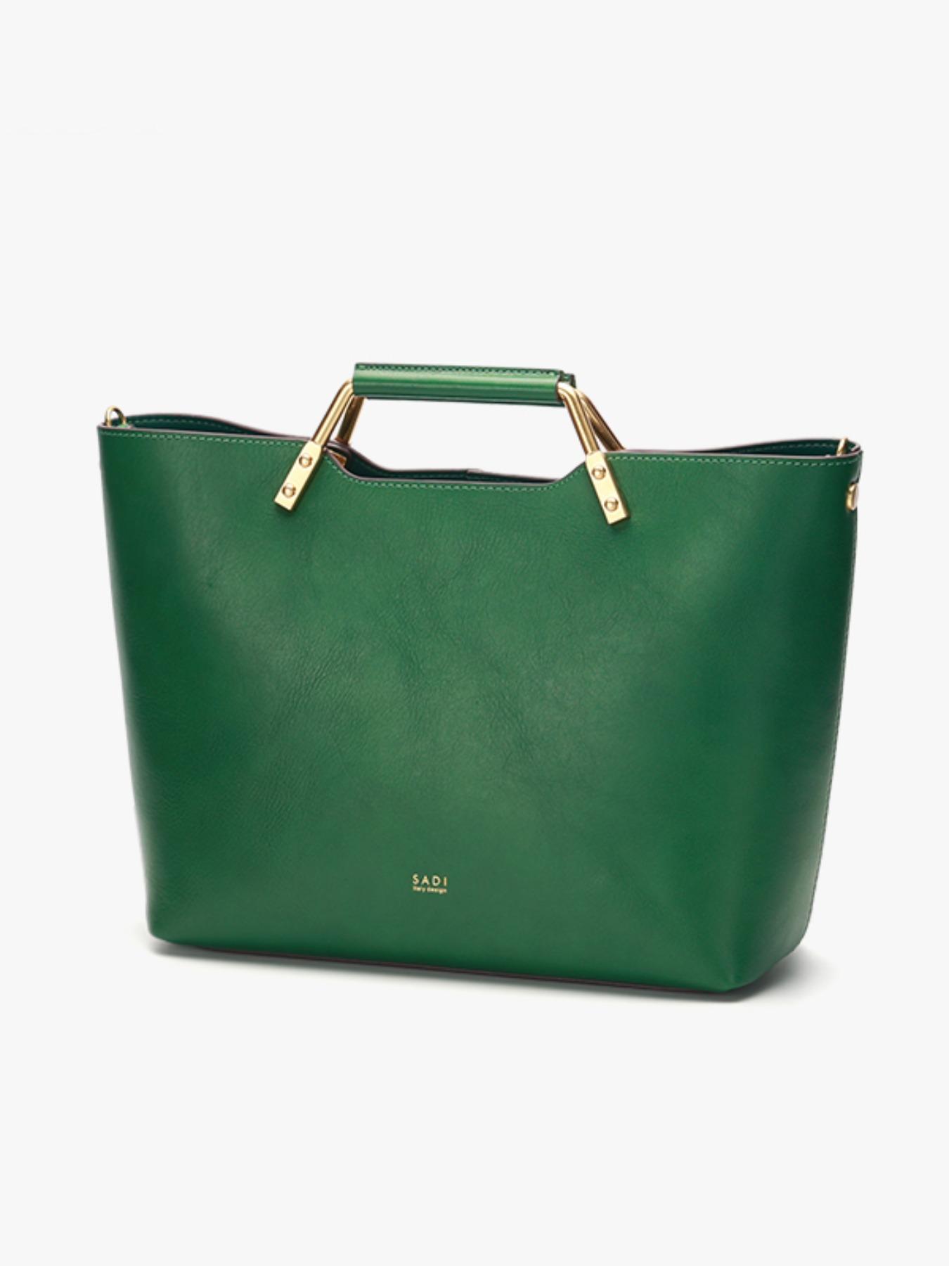 Ryan’s Curated SADI Classic, stylish and versatile women’s rose collection shoulder and handheld bag; women’s solid cowhide leather handbags