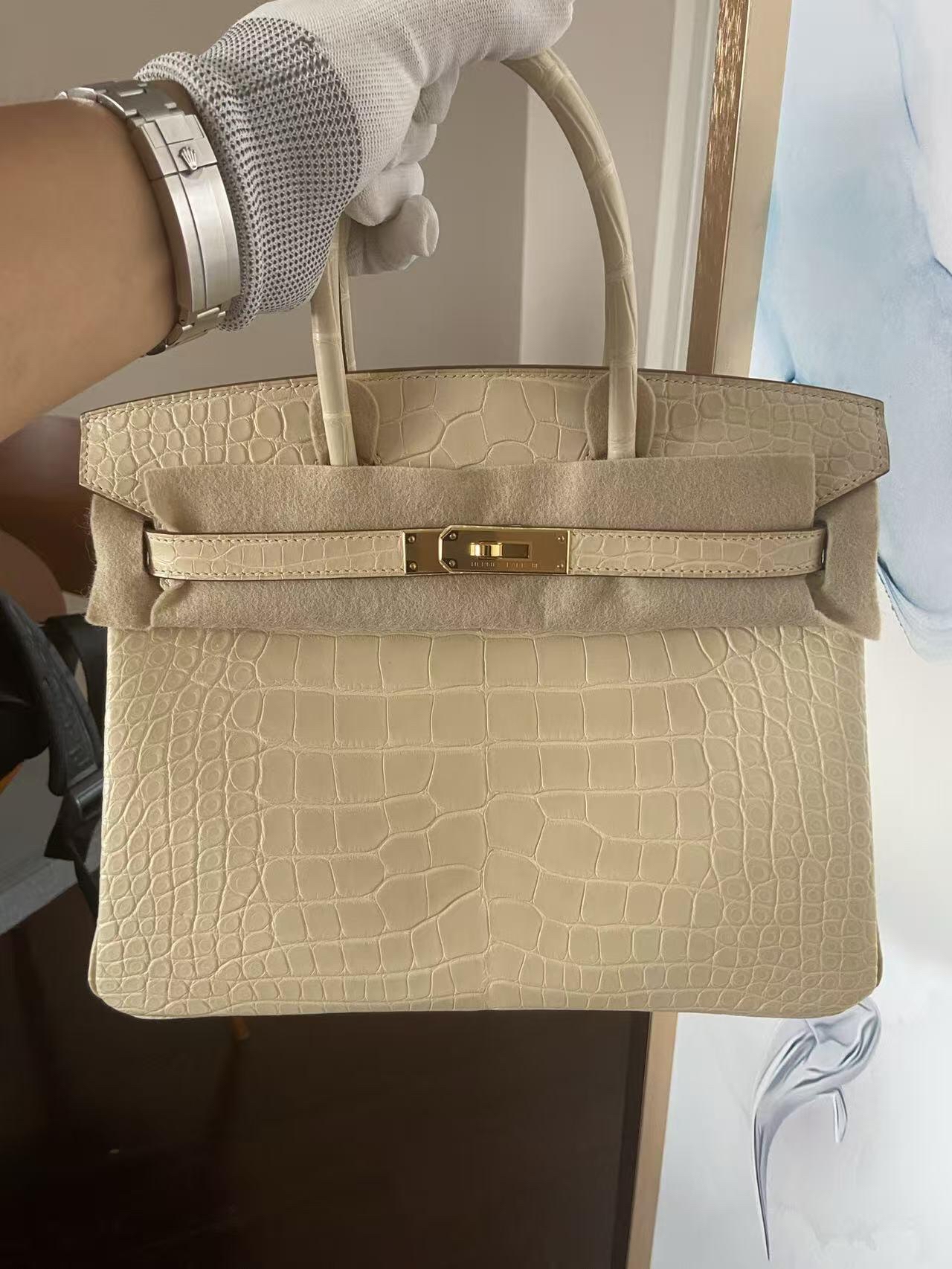 Birkin 30 Saltwater crocodile leather