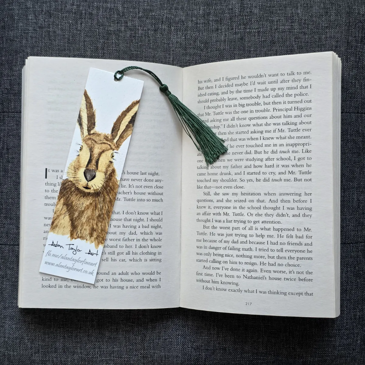 Wild Hare Bookmark